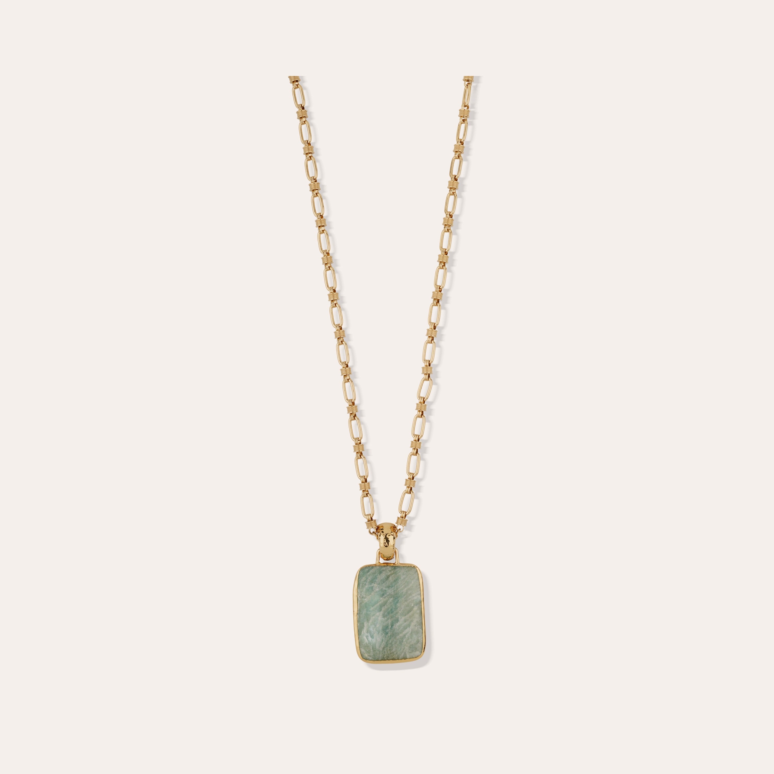 gas-bijoux-sautoir-aura-amazonite-dor-l-or-fin-fait-main-marseille image 1