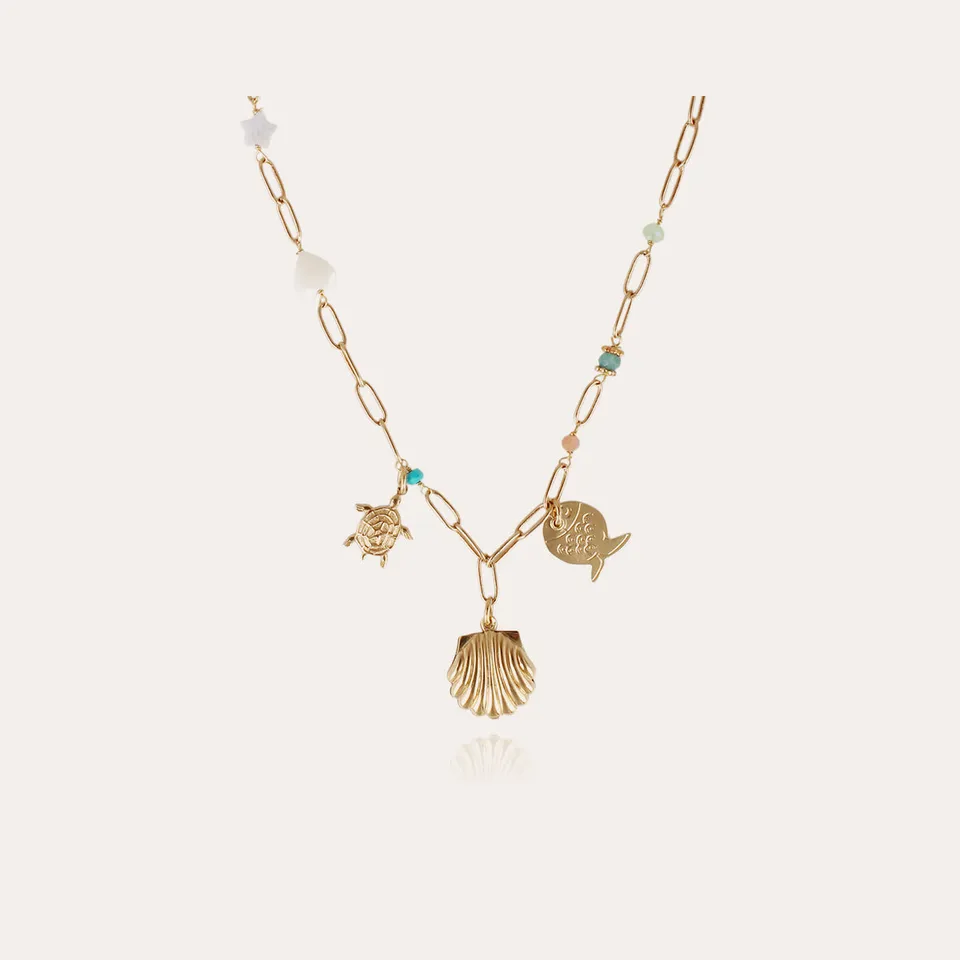 gas-bijoux-collier-capucine-enfant-cha-ne-dor-e-l-or-fin-avec-perles-color-es-et image 1