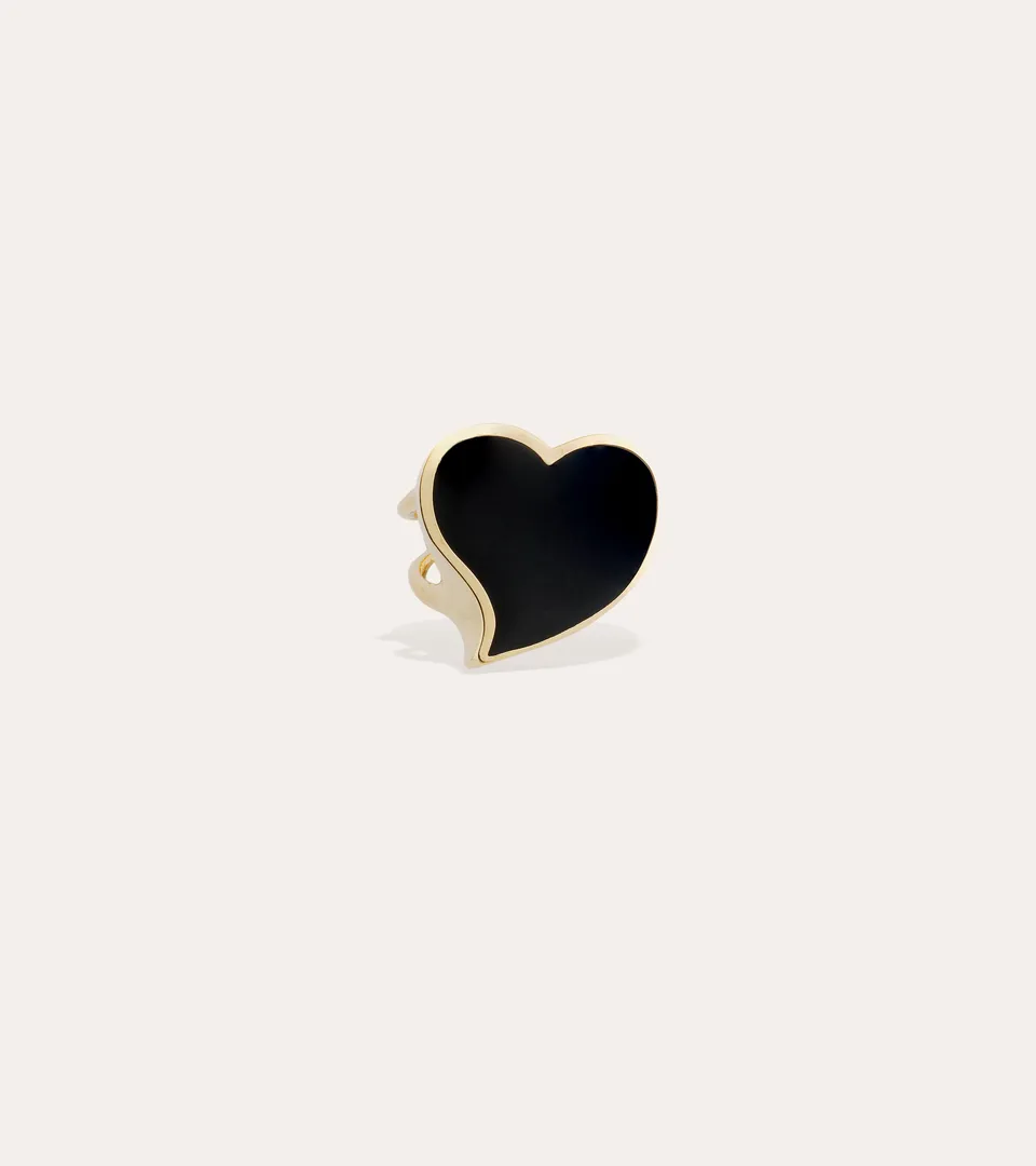 gas-bijoux-bague-mirage-mail-noir-c-ur-dor-e-l-or-fin image 1