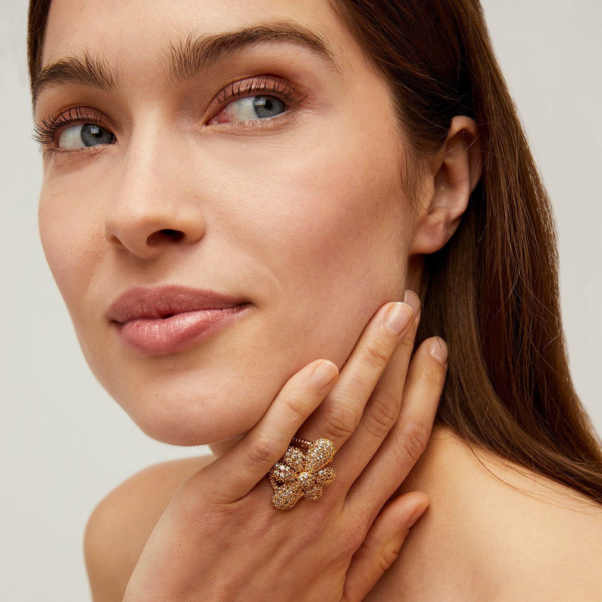 gas-bijoux-agapa-bague-fleur-dor-e-l-or-fin-pav-e-de-zircons image 2