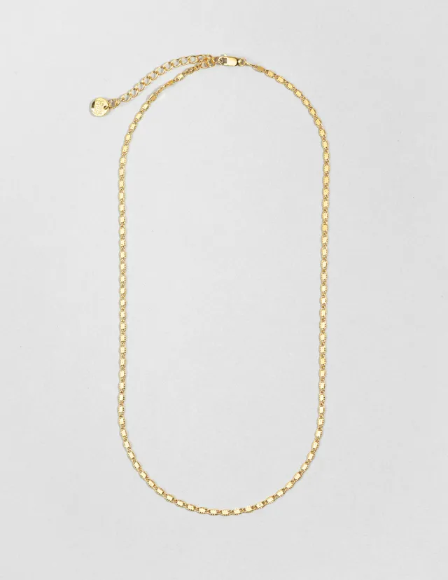 louise-damas-collier-la-dentelle-maille-fine-et-plate-fini-cisel image 1