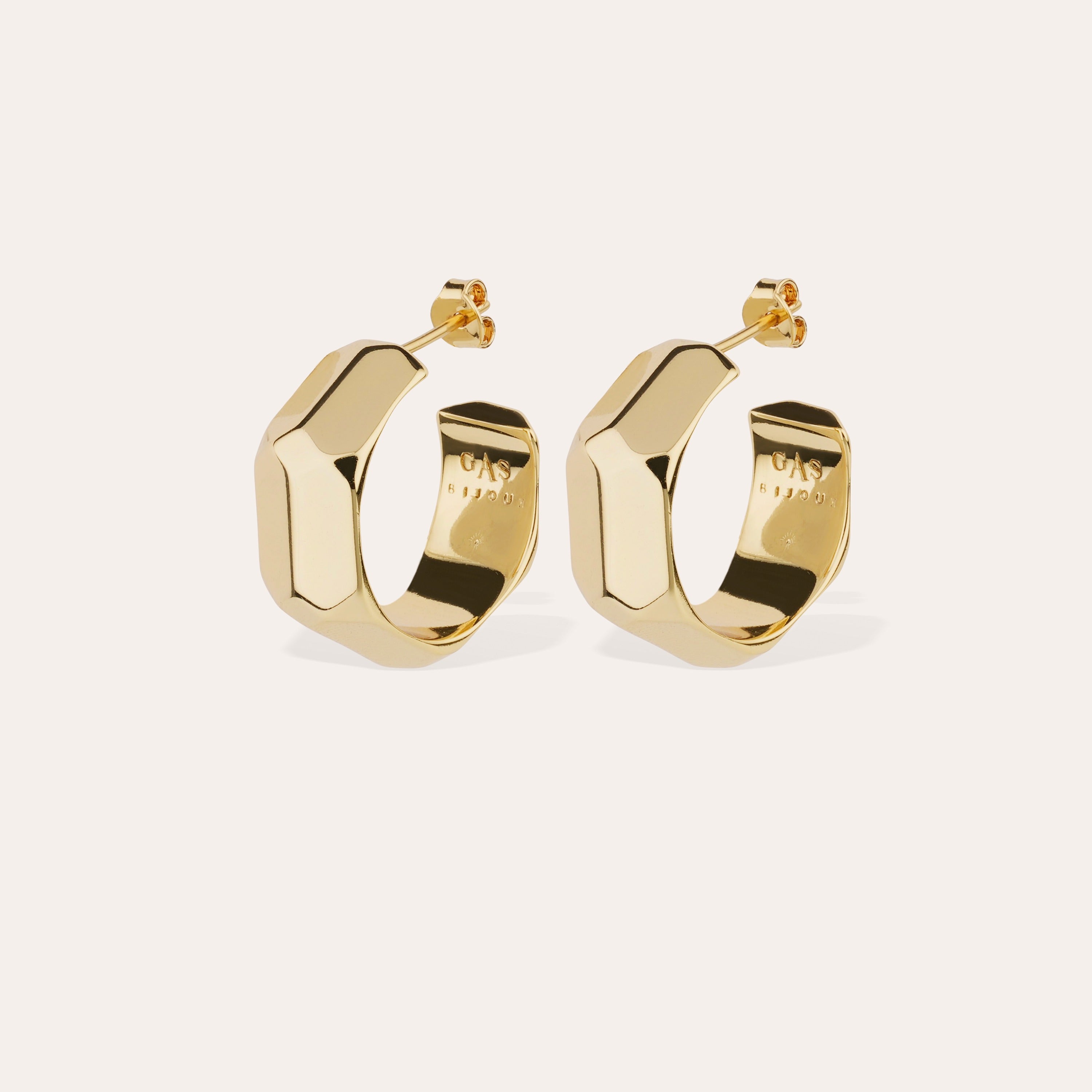 gas-bijoux-boucles-d-oreilles-cr-oles-mila-dor-es-l-or-fin image 1