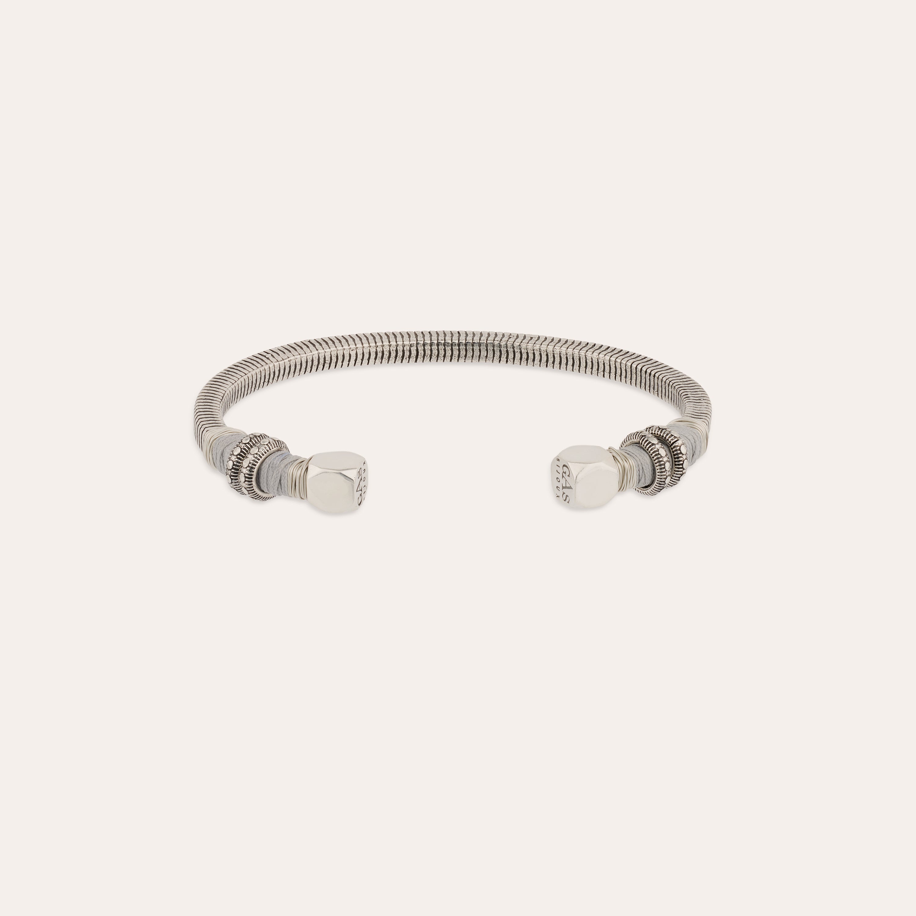 gas-bijoux-bracelet-sari-m-tal-jonc-stri-argent-taille-ajustable image 1