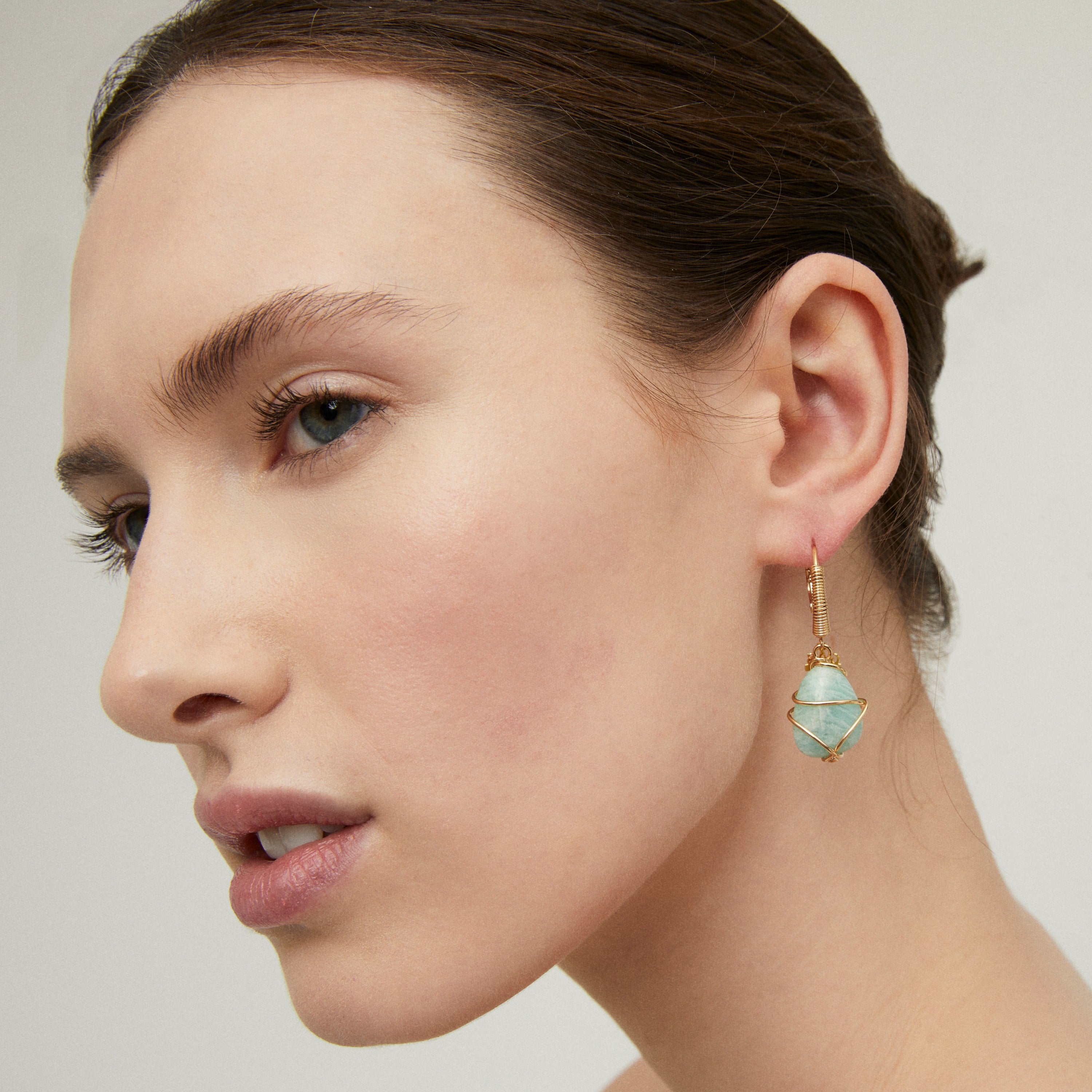 gas-bijoux-boucles-d-oreilles-tao-rainbow-amazonite-dor-es-l-or-fin-avec-fil-dor image 2