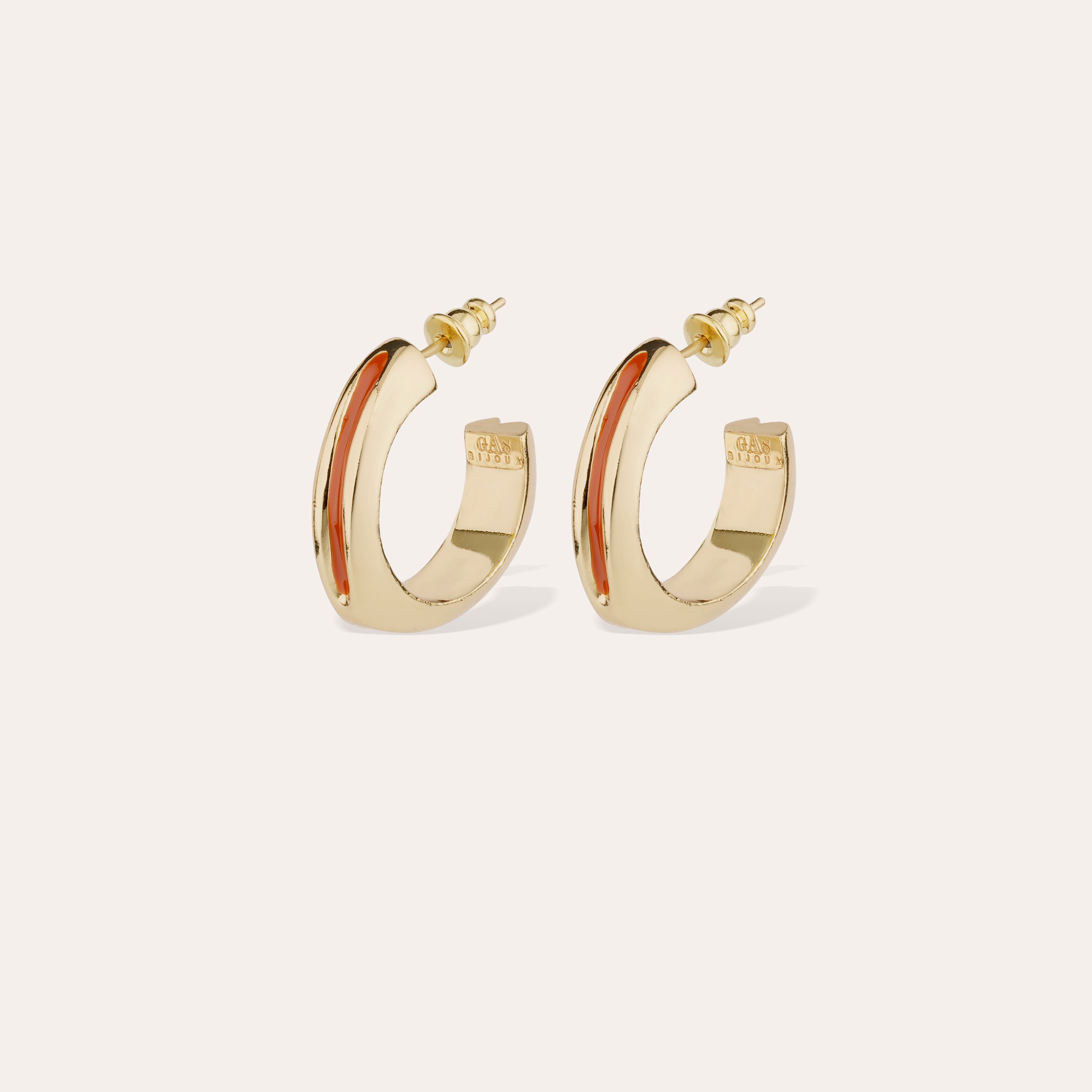 gas-bijoux-suerte-boucles-d-oreilles-cr-oles-dor-es-l-or-fin-mail-color-fait-mai image 1