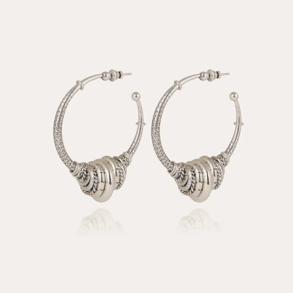 gas-bijoux-maranzana-boucles-d-oreilles-cr-oles-argent-es-martel-es image 1