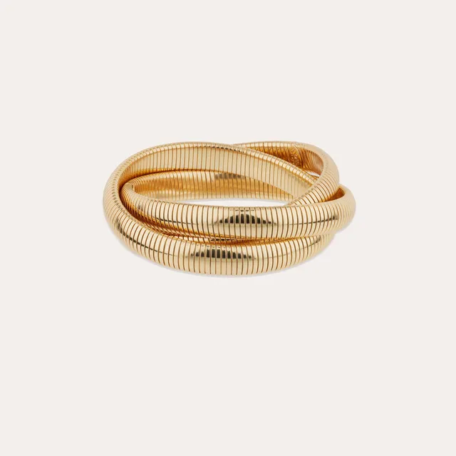 gas-bijoux-infinity-bracelet-trois-rangs-dor image 1