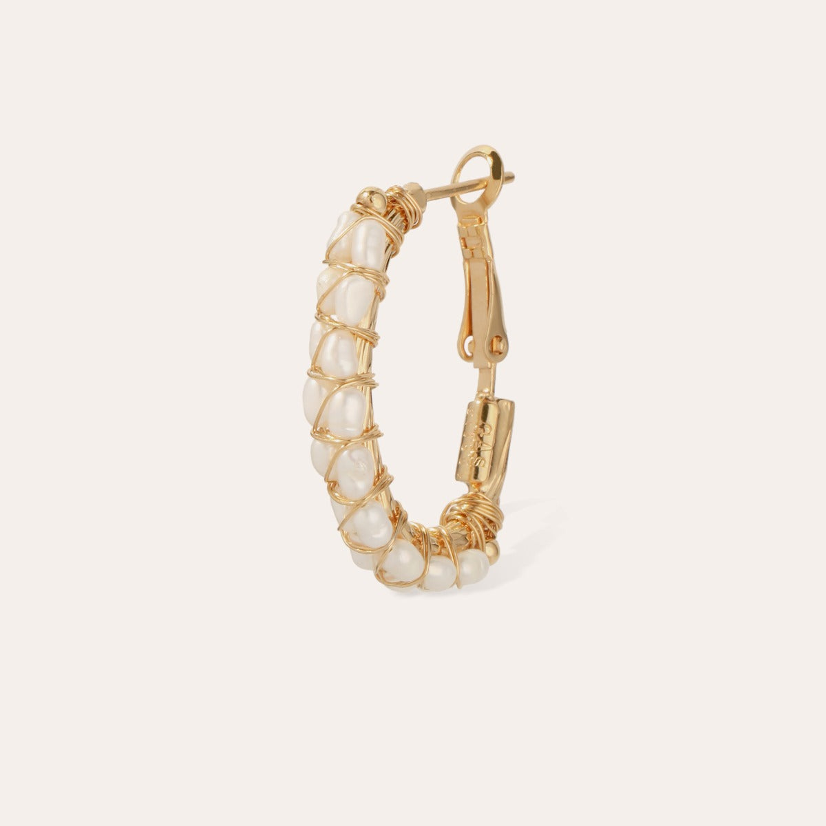 gas-bijoux-boucles-d-oreilles-cr-oles-lyre-dor-es-perles-dor-es-et-nacre-blanche image 3