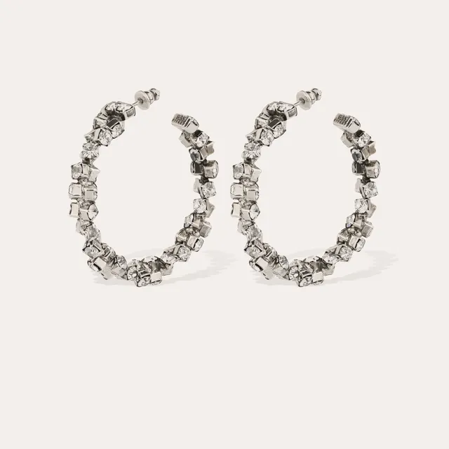 gas-bijoux-boucles-d-oreilles-cr-oles-tr-vise-rhodi-es-strass image 1
