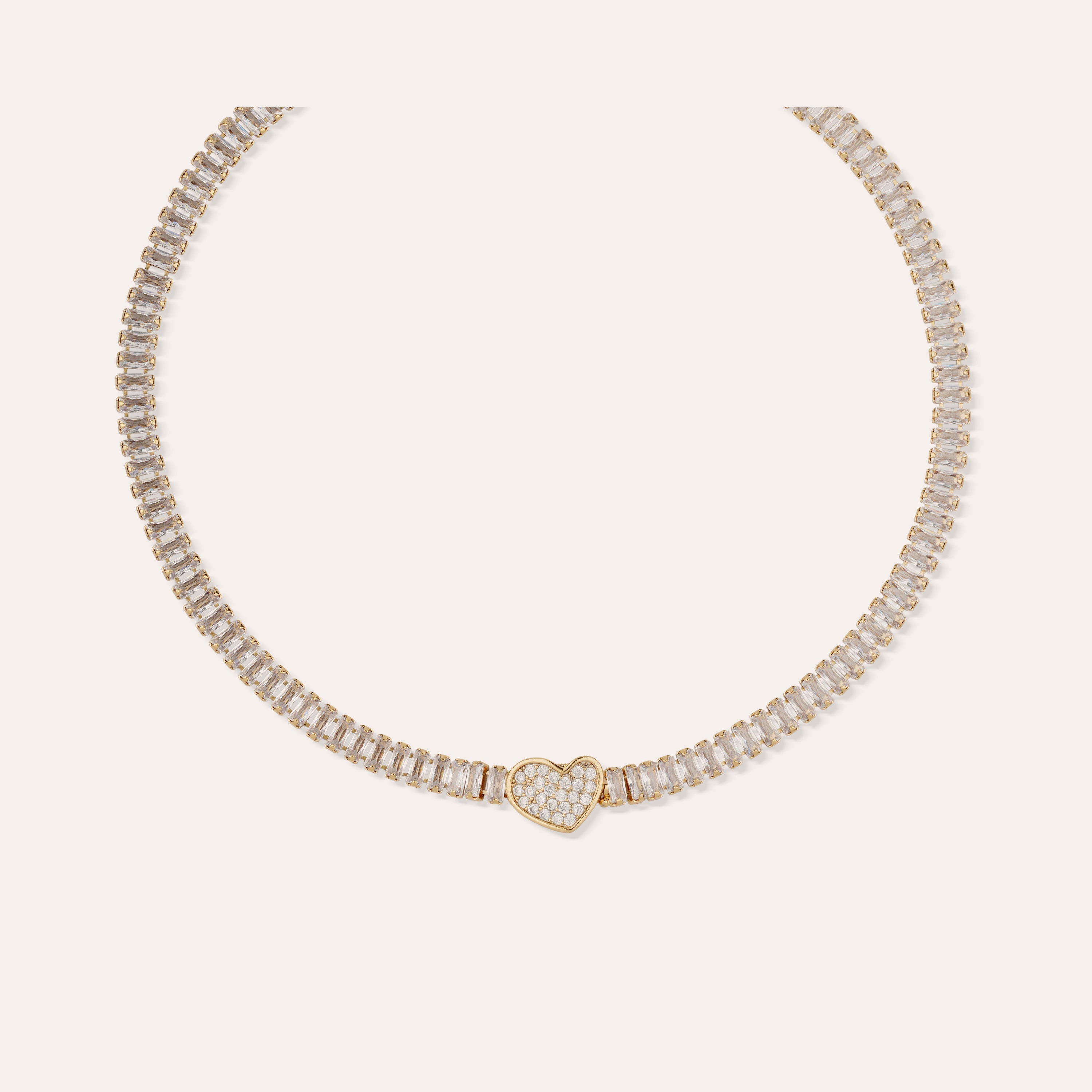 collier-pailette-coeur-gas-bijoux-collier-dor-l-or-fin-zircon-baguette image 5