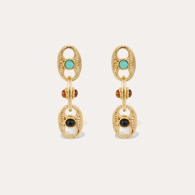 gas-bijoux-carthage-boucles-d-oreilles-dor-es-l-or-fin-turquoise-il-de-tigre-et- image 1