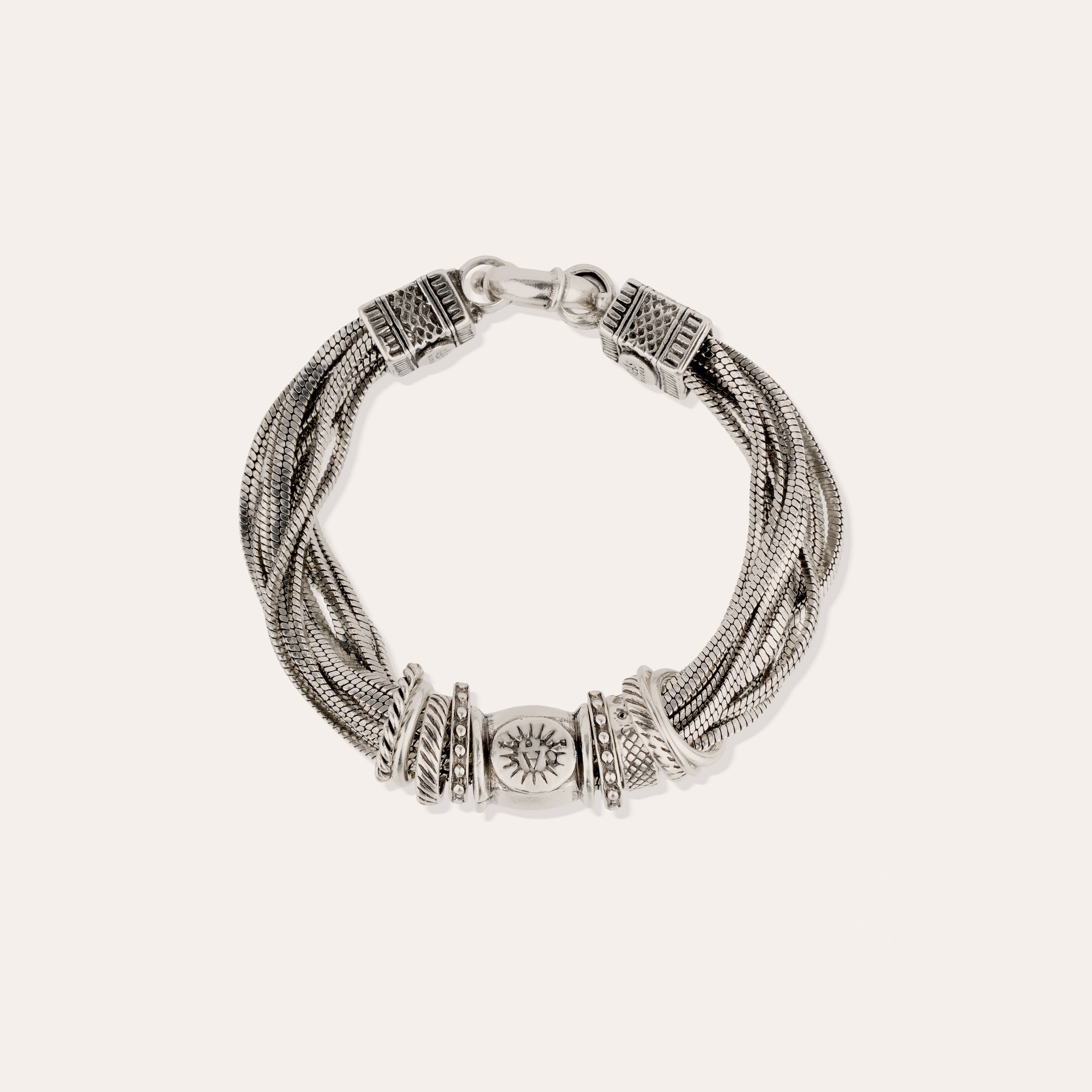 gas-bijoux-bracelet-jos-argent-cha-nes-multiples-et-anneaux-vintage image 2