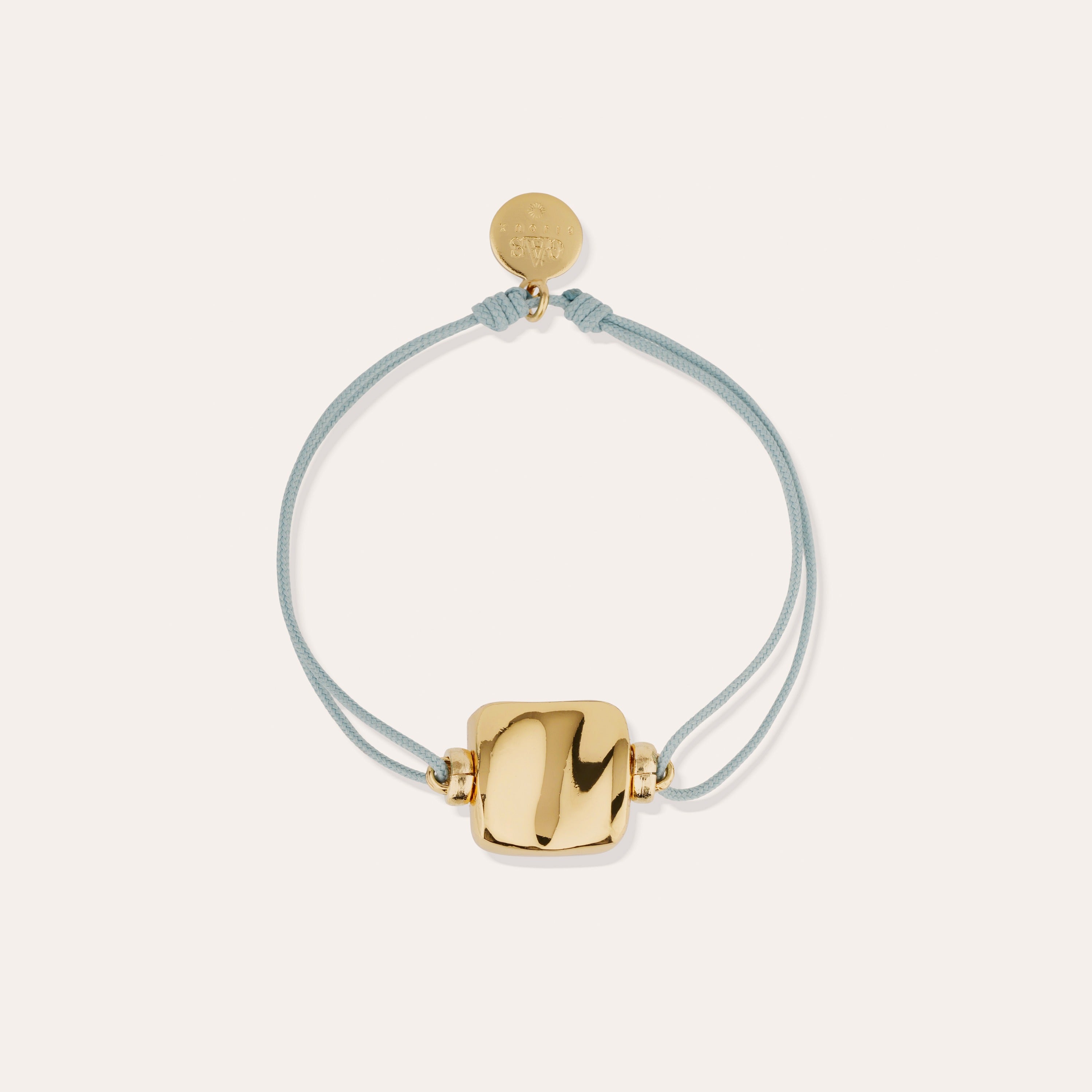 gas-bijoux-bracelet-square-mini-lien-dor-ajustable image 1