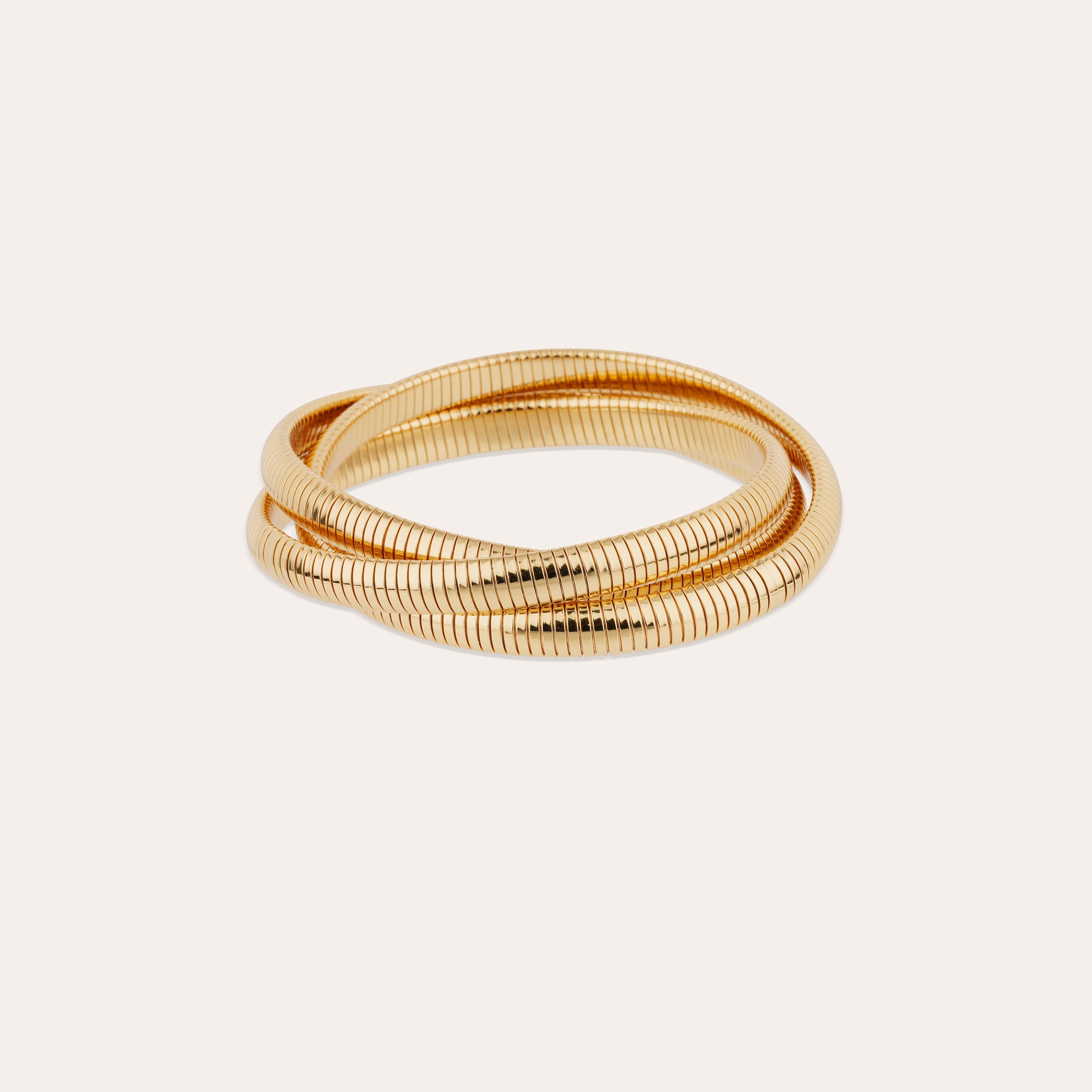gas-bijoux-bracelet-infinity-trois-rangs-petit-mod-le-dor-tubogas image 1