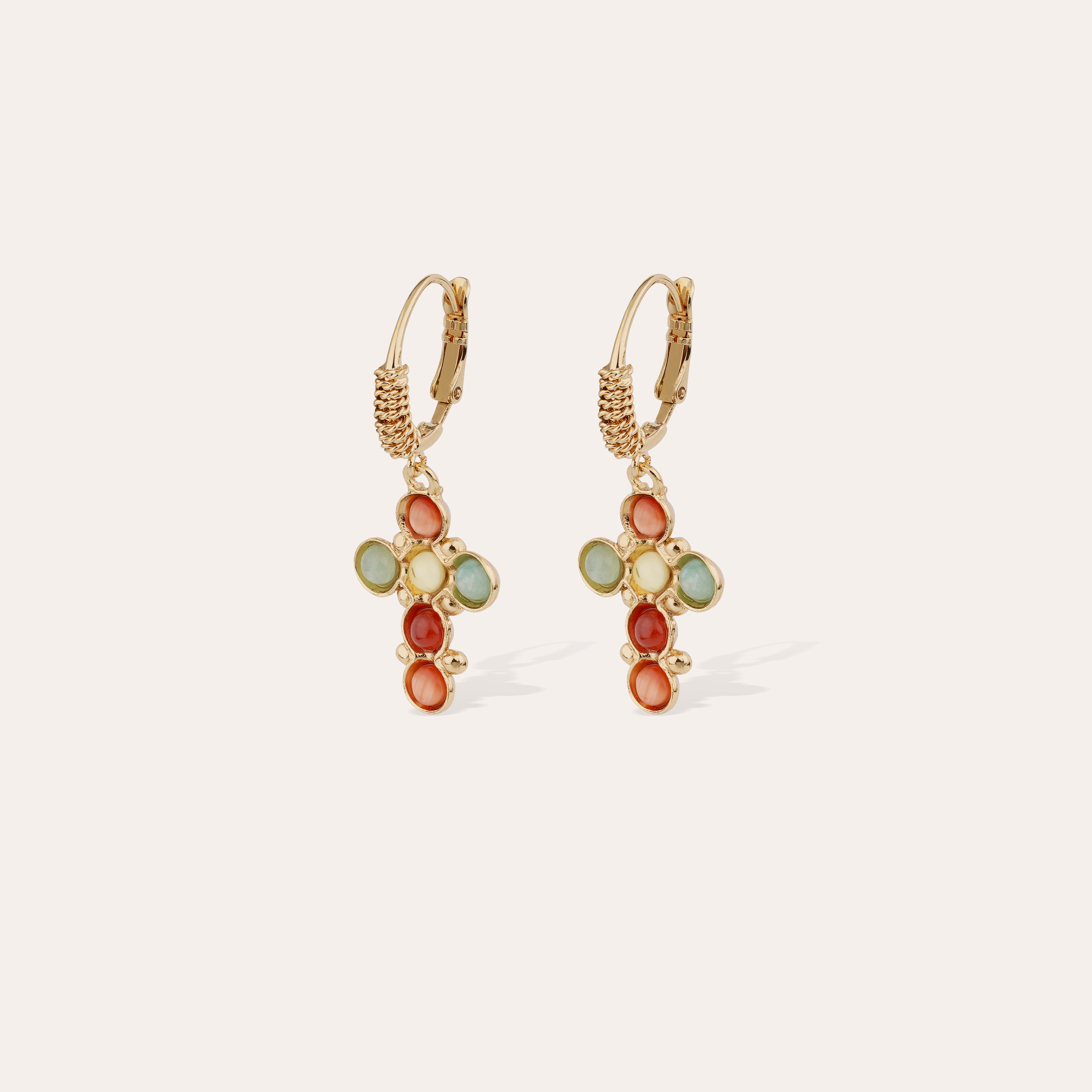 gas-bijoux-boucles-d-oreilles-tao-cruzita-dor-es-l-or-fin-croix-cabochons-cornal image 1