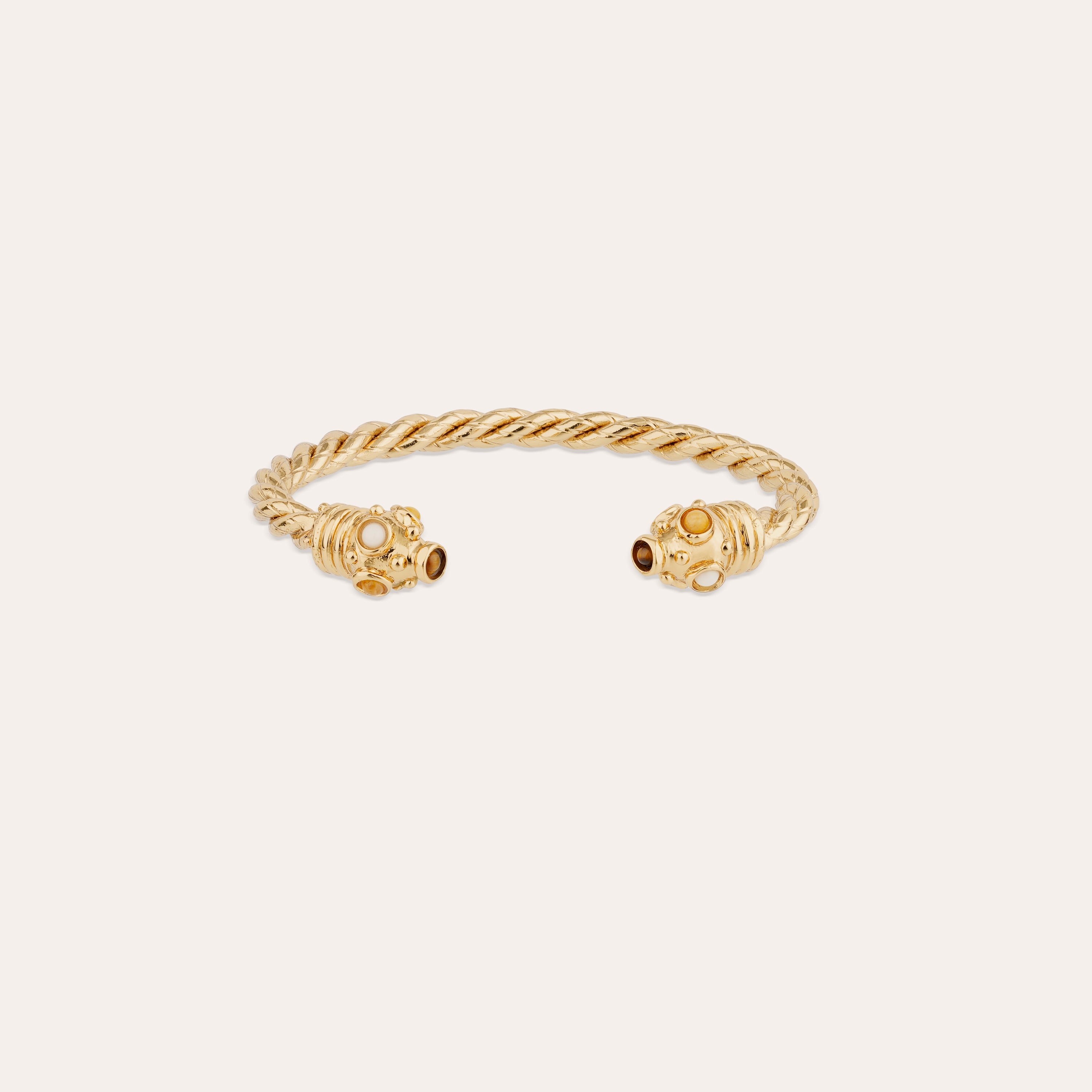 gas-bijoux-bracelet-jonc-amarante-torsade-dor-il-de-tigre image 1