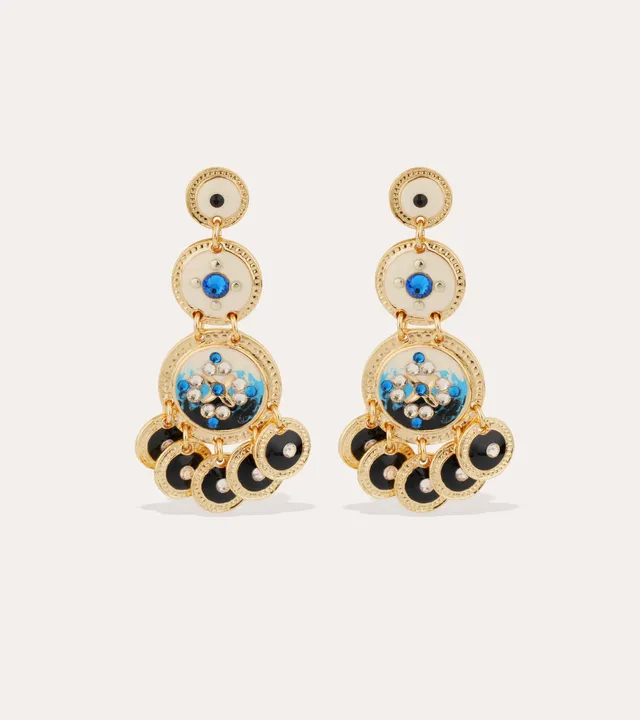 gas-bijoux-boucles-d-oreilles-sequin-trois-rangs-dor-es-3 image 1