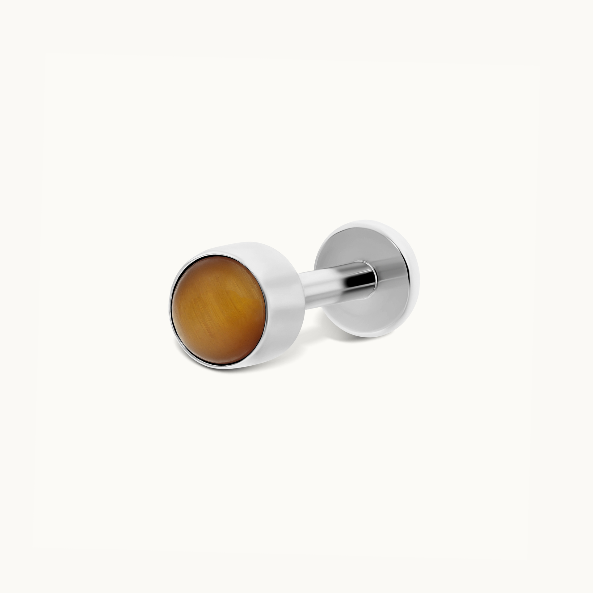 obsidian-piercing-oeil-de-tigre-cab-bijou-piercing-cabochon-pierre-naturelle-pou image 1