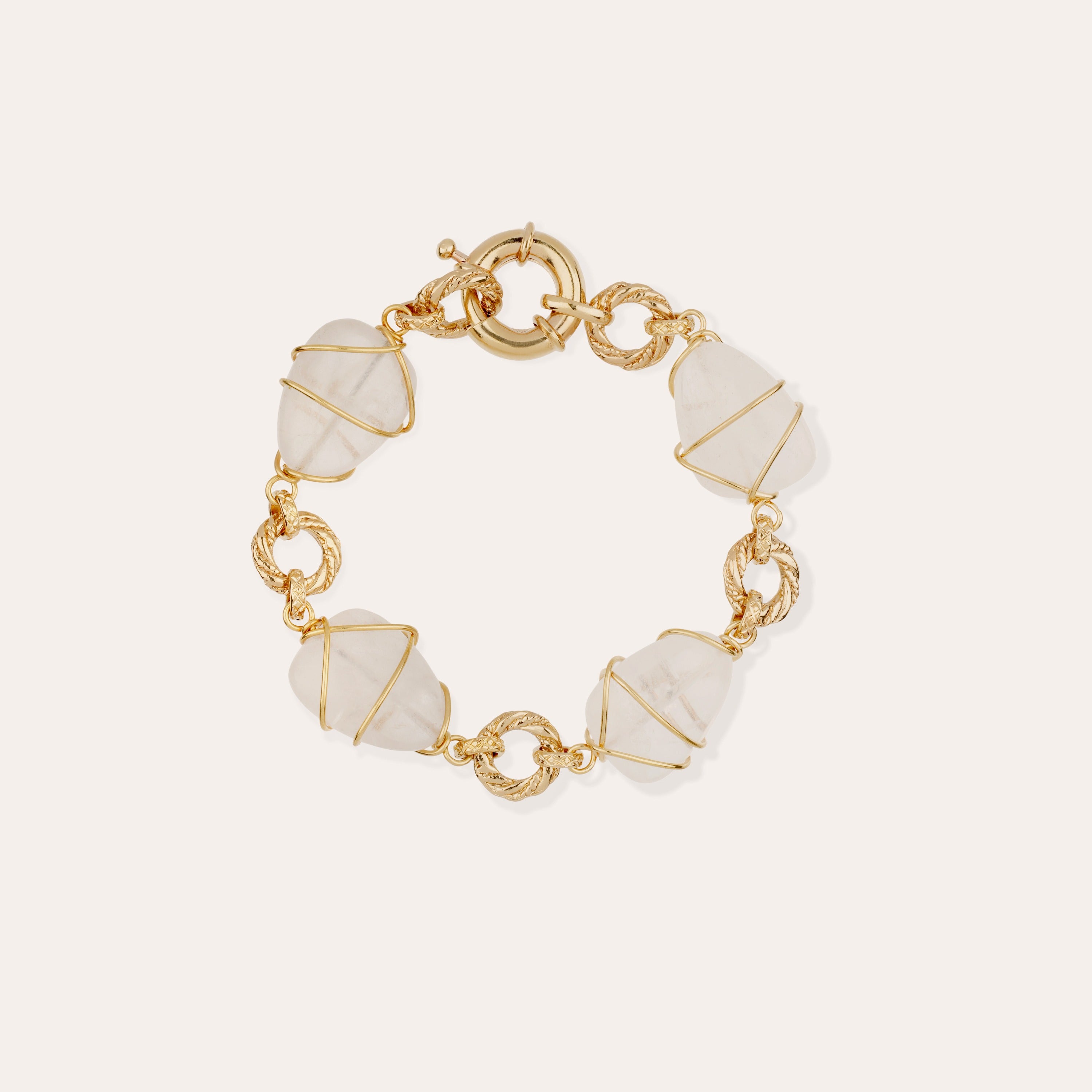 gas-bijoux-bracelet-rainbow-multi-dor-cristal-de-roche image 3