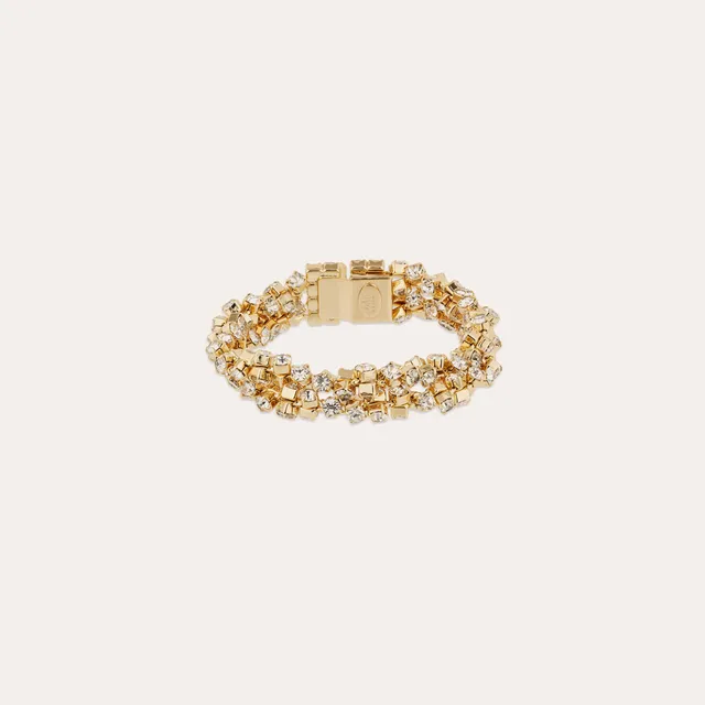 gas-bijoux-bracelet-trevise-double-dor-2-rangs-strass-18-5-cm image 1