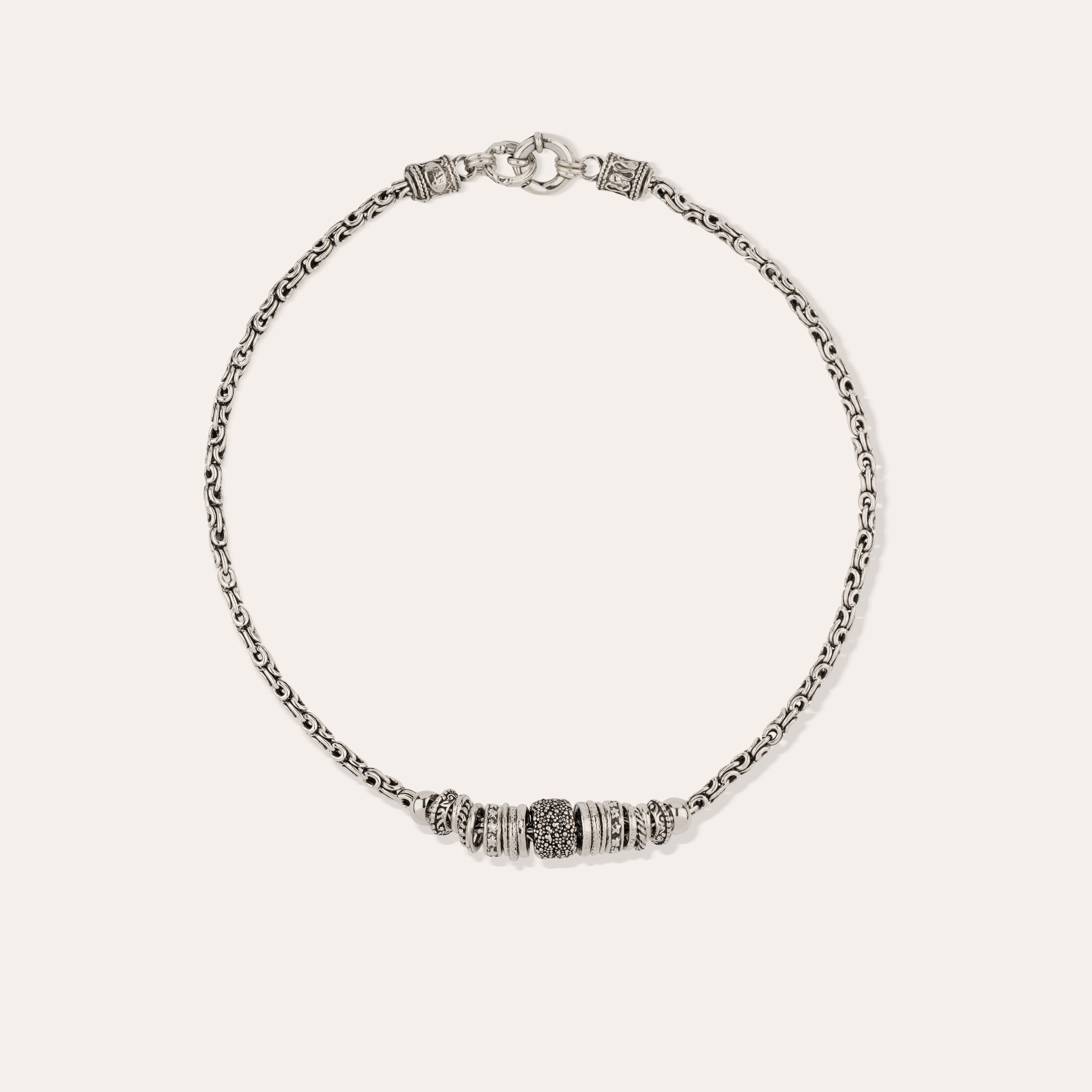 gas-bijoux-collier-marquise-cha-ne-argent-anneaux-vintage image 1