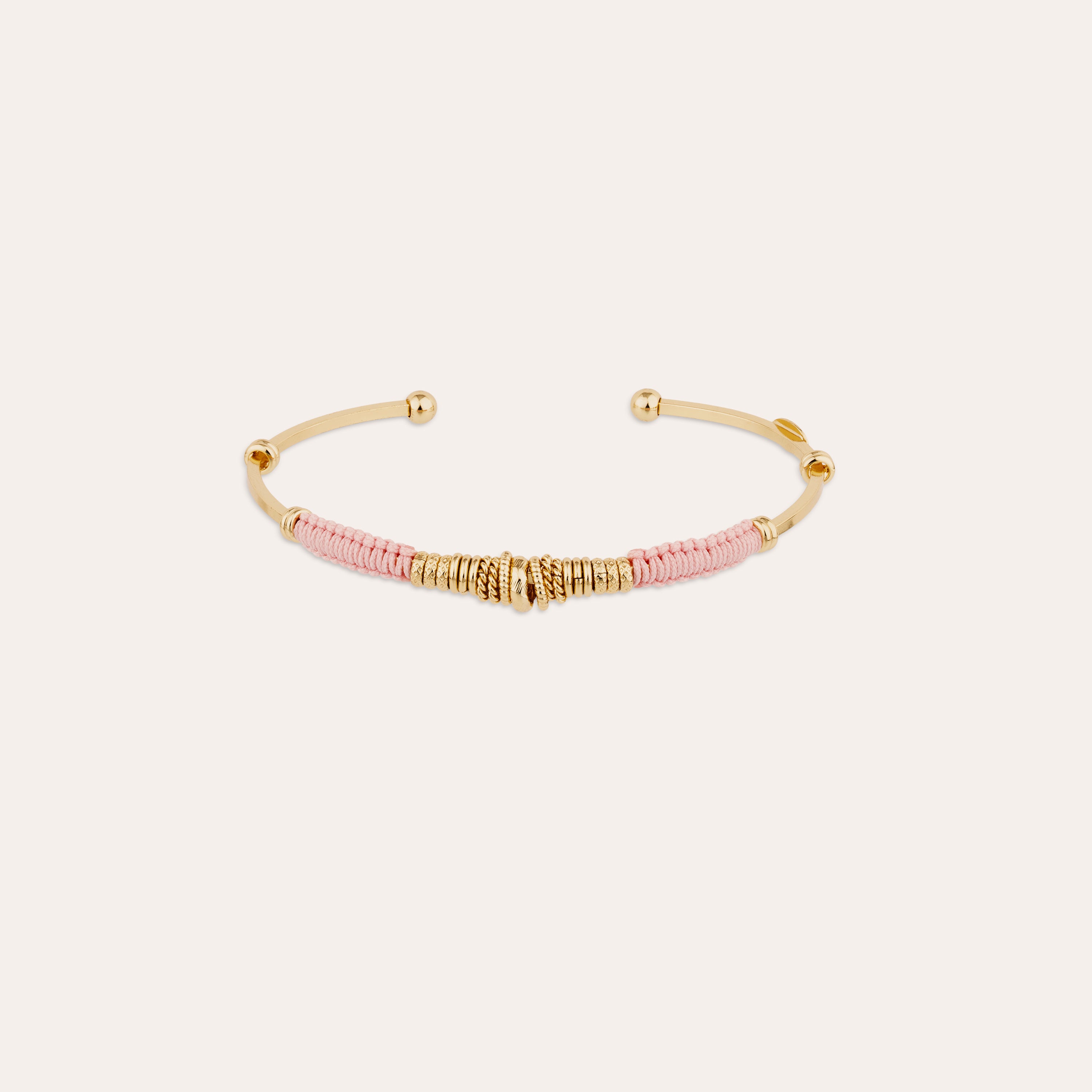 bracelet-zizanie-gas-bijoux-jonc-dor-l-or-fin-fils-coton-ajustable image 1