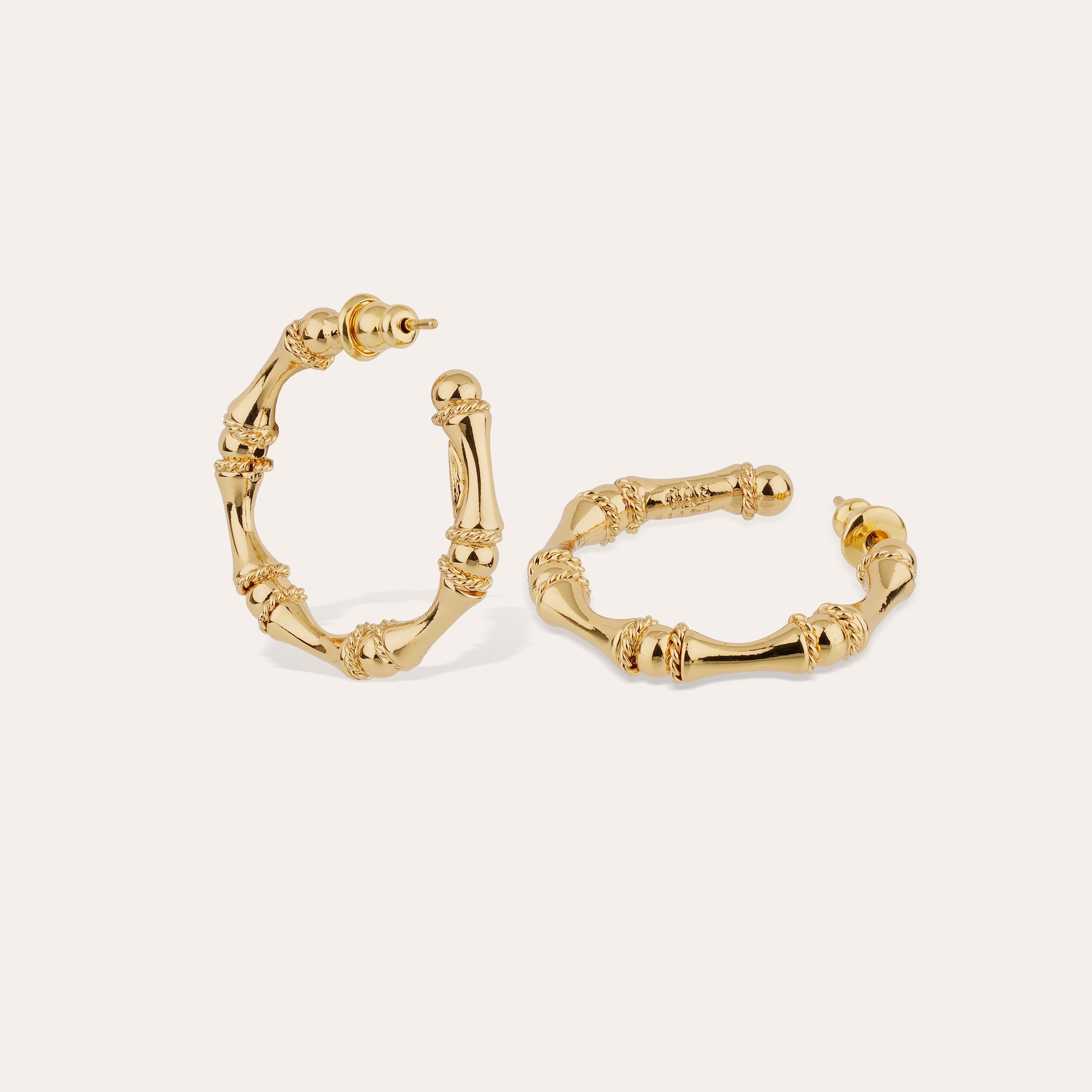 gas-bijoux-boucles-d-oreilles-cr-oles-bambou-mini-dor-es-l-or-fin image 3