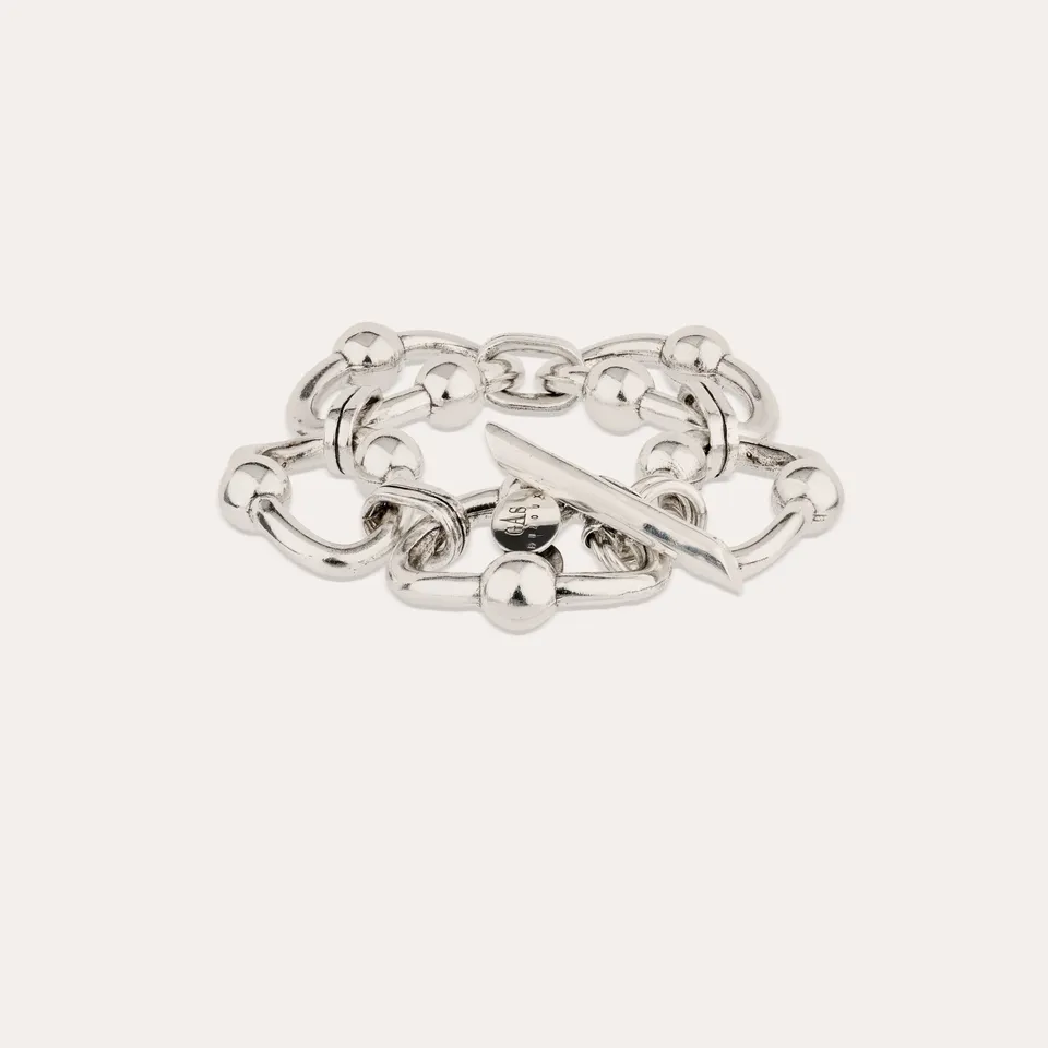 gas-bijoux-bracelet-rivage-tr-s-grand-mod-le-argent-larges-maillons-polis-fermoi image 1