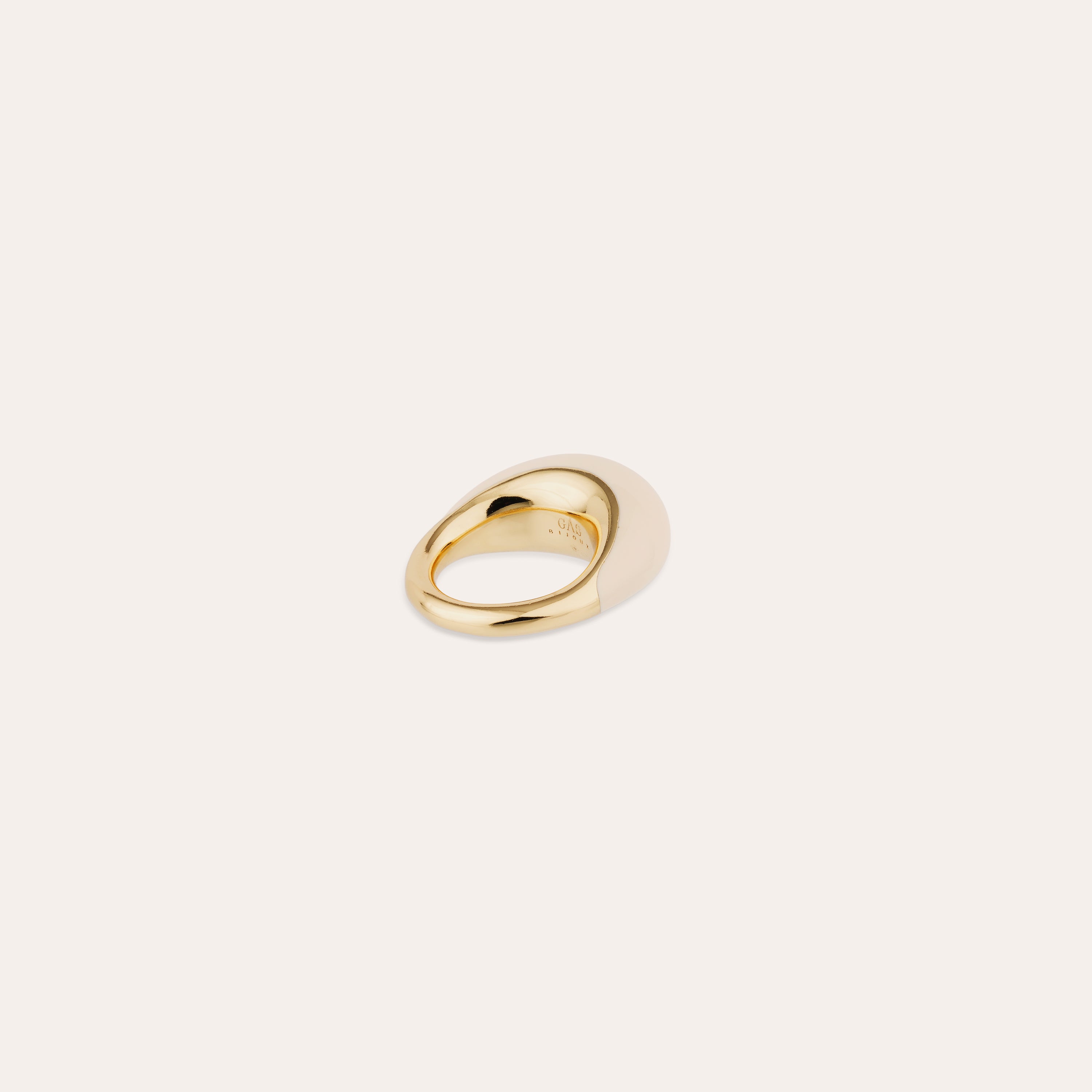 gas-bijoux-selva-bague-grand-mod-le-ac-tate-ivoire-dor-e image 4