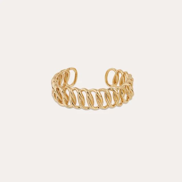 gas-bijoux-bracelet-bronx-petit-mod-le-dor-maille-gourmette-revisit-taille-ajust image 1