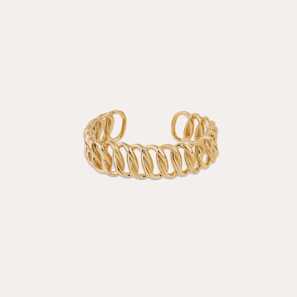 gas-bijoux-bracelet-bronx-petit-mod-le-dor-maille-gourmette-revisit-taille-ajust image 1