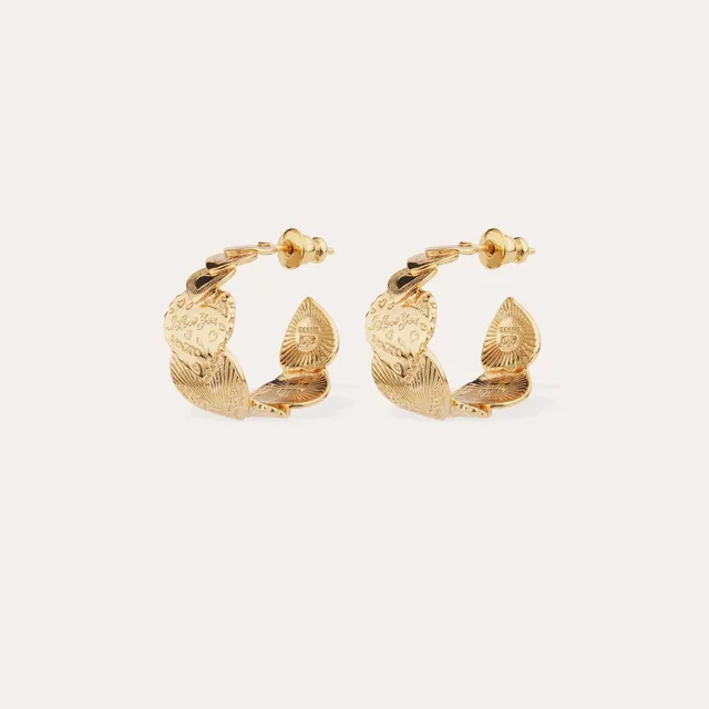 gas-bijoux-boucles-d-oreilles-cr-oles-cuore-petit-mod-le-dor-es-l-or-fin image 1