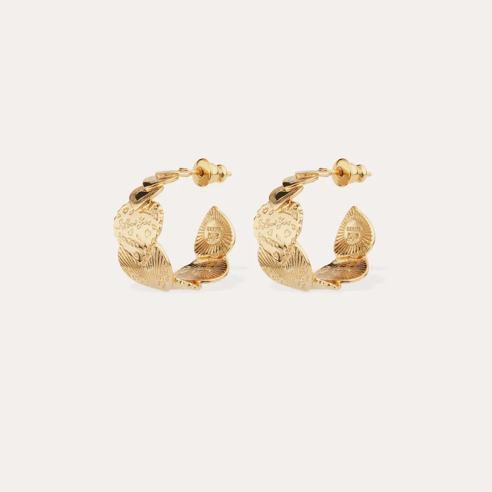 gas-bijoux-boucles-d-oreilles-cr-oles-cuore-petit-mod-le-dor-es-l-or-fin image 1