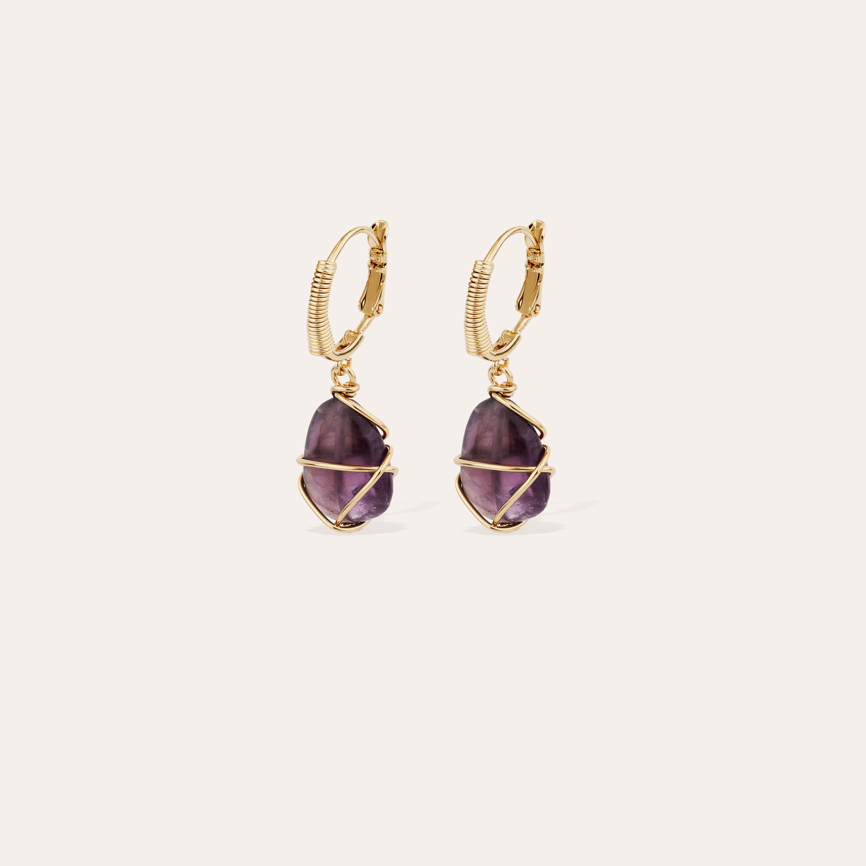 gas-bijoux-tao-rainbow-am-thyste-boucles-d-oreilles-pierres-fines-dor-es image 1