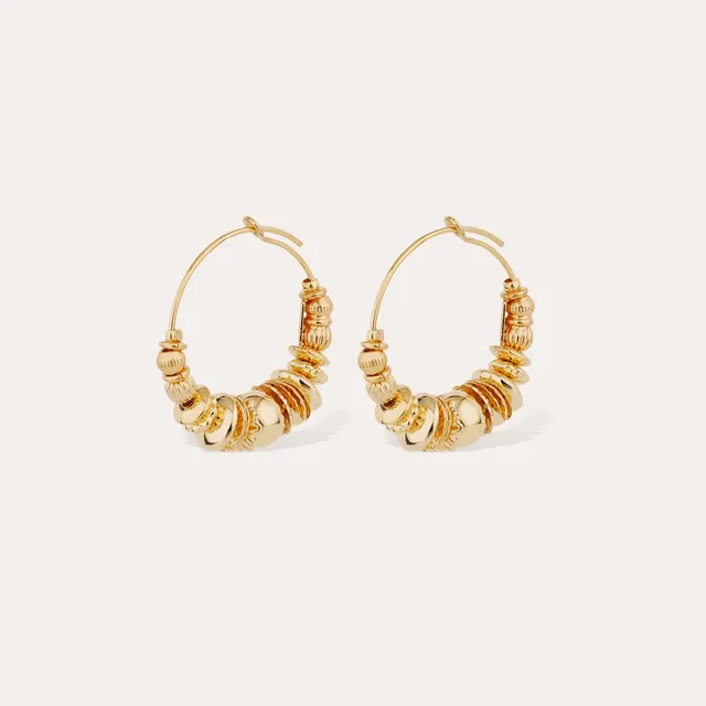 gas-bijoux-boucles-d-oreilles-cr-oles-aloha-mini-perles-et-pierres-taill-es image 1