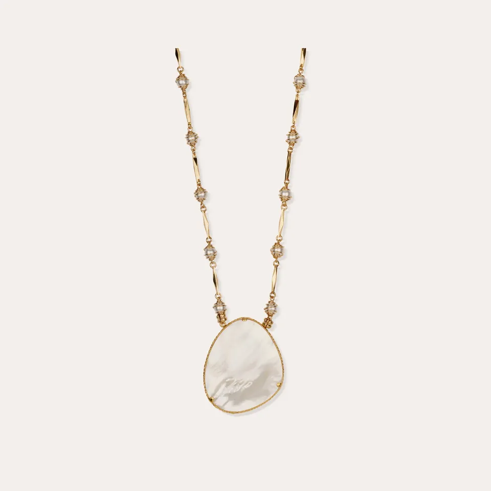 gas-bijoux-sautoir-perla-gipsea-grand-mod-le-nacre-blanche-cha-ne-dor-e-l-or-fin image 1