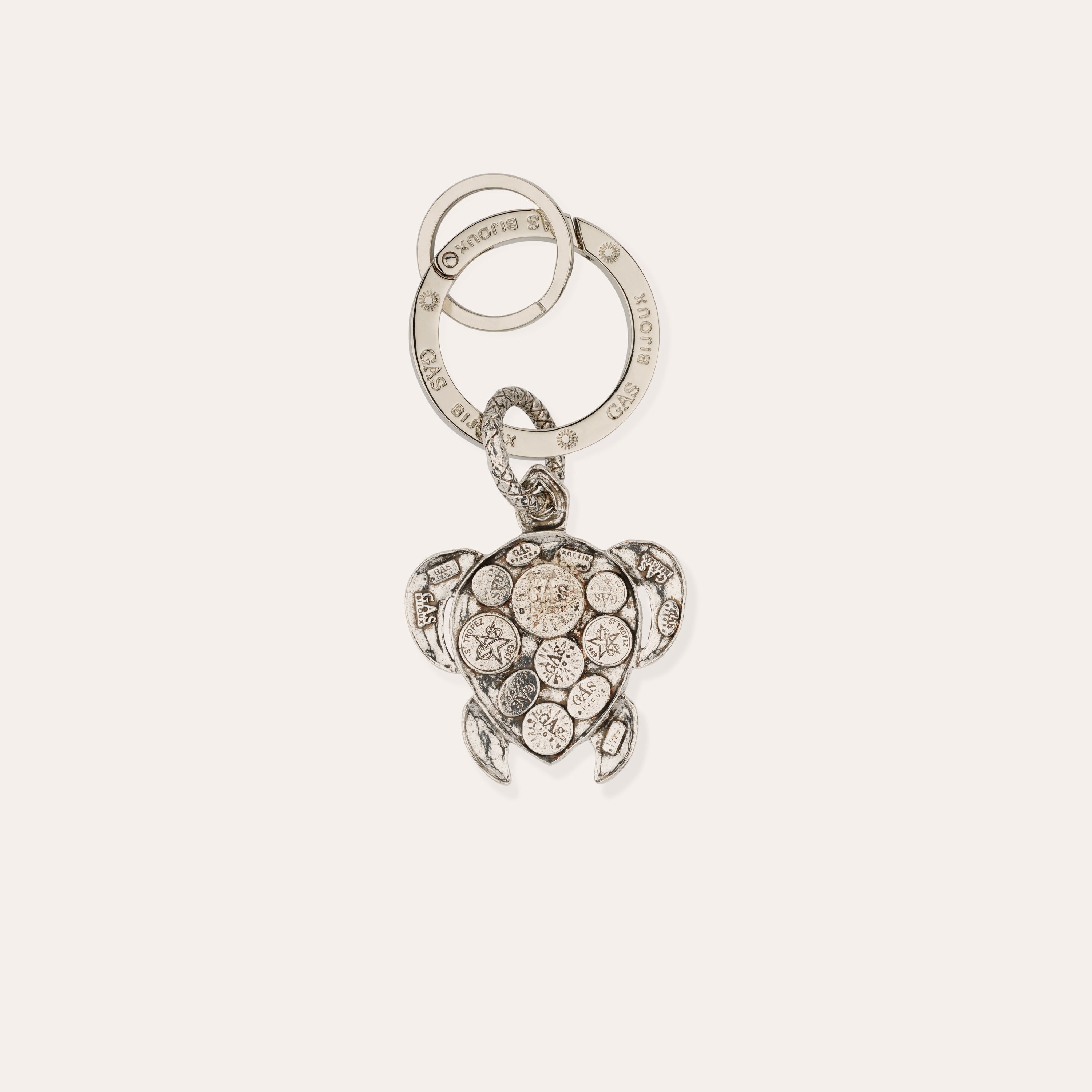 gas-bijoux-porte-cl-s-tortue-mail-argent-cailles-maill-es-et-cabochons-color-s image 2