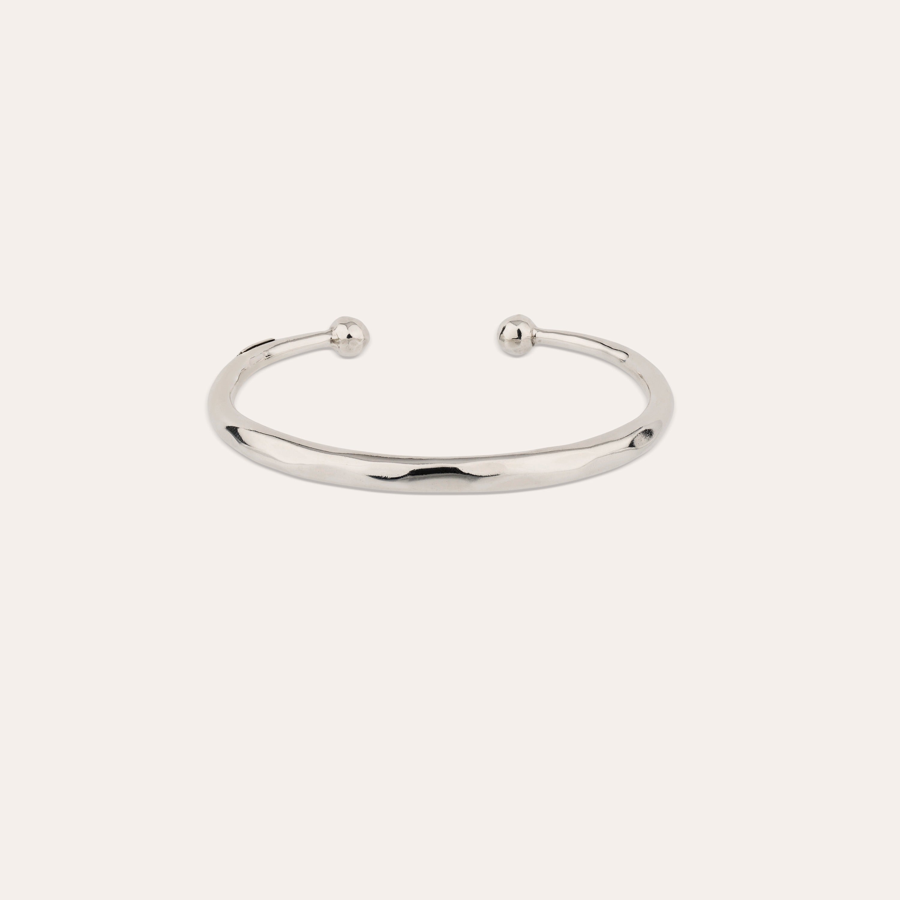 gas-bijoux-bracelet-lino-argent-jonc-martel-ajustable image 1