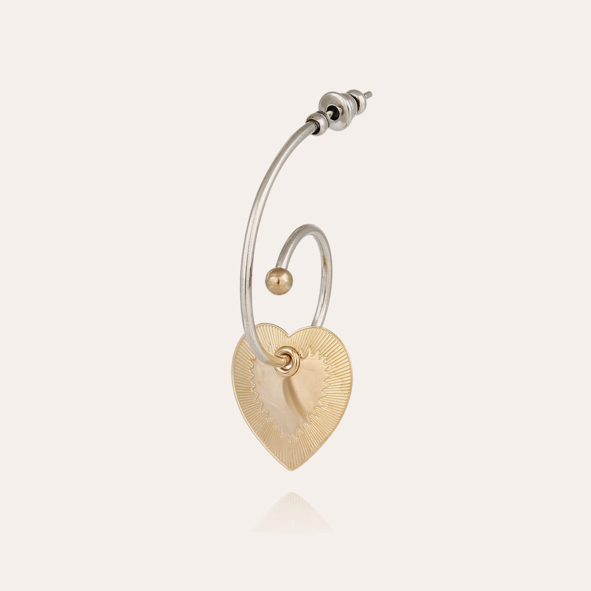 gas-bijoux-boucles-d-oreilles-c-line-love-mini-bicolore image 2