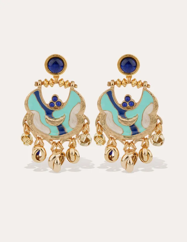 gas-bijoux-boucles-d-oreilles-havana-mail-dor-es-l-or-fin-pampilles-et-cabochon image 1