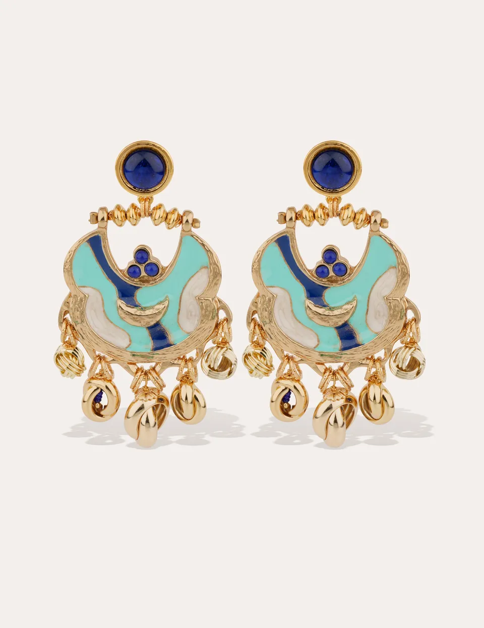 gas-bijoux-boucles-d-oreilles-havana-mail-dor-es-l-or-fin-pampilles-et-cabochon image 1