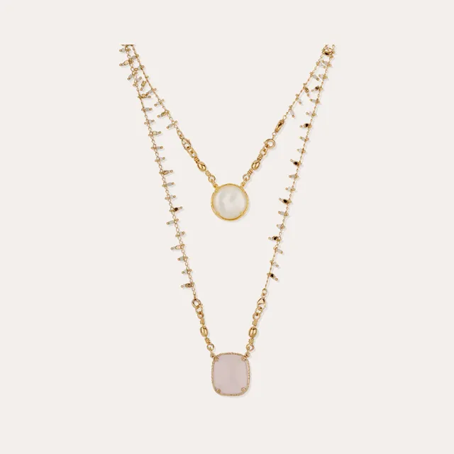 gas-bijoux-collier-scapulaire-serti-nacre-blanche-quartz-rose image 1