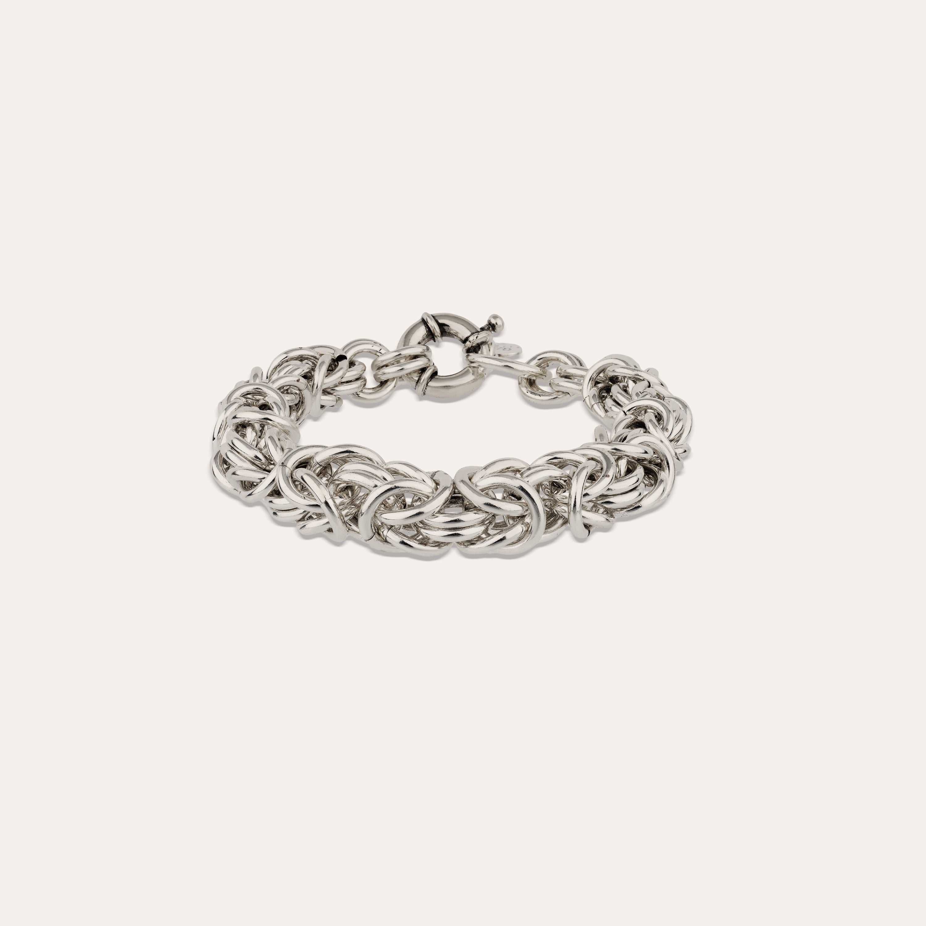 gas-bijoux-claude-bracelet-cha-ne-maille-byzantine-d-grad-e-argent-e image 1
