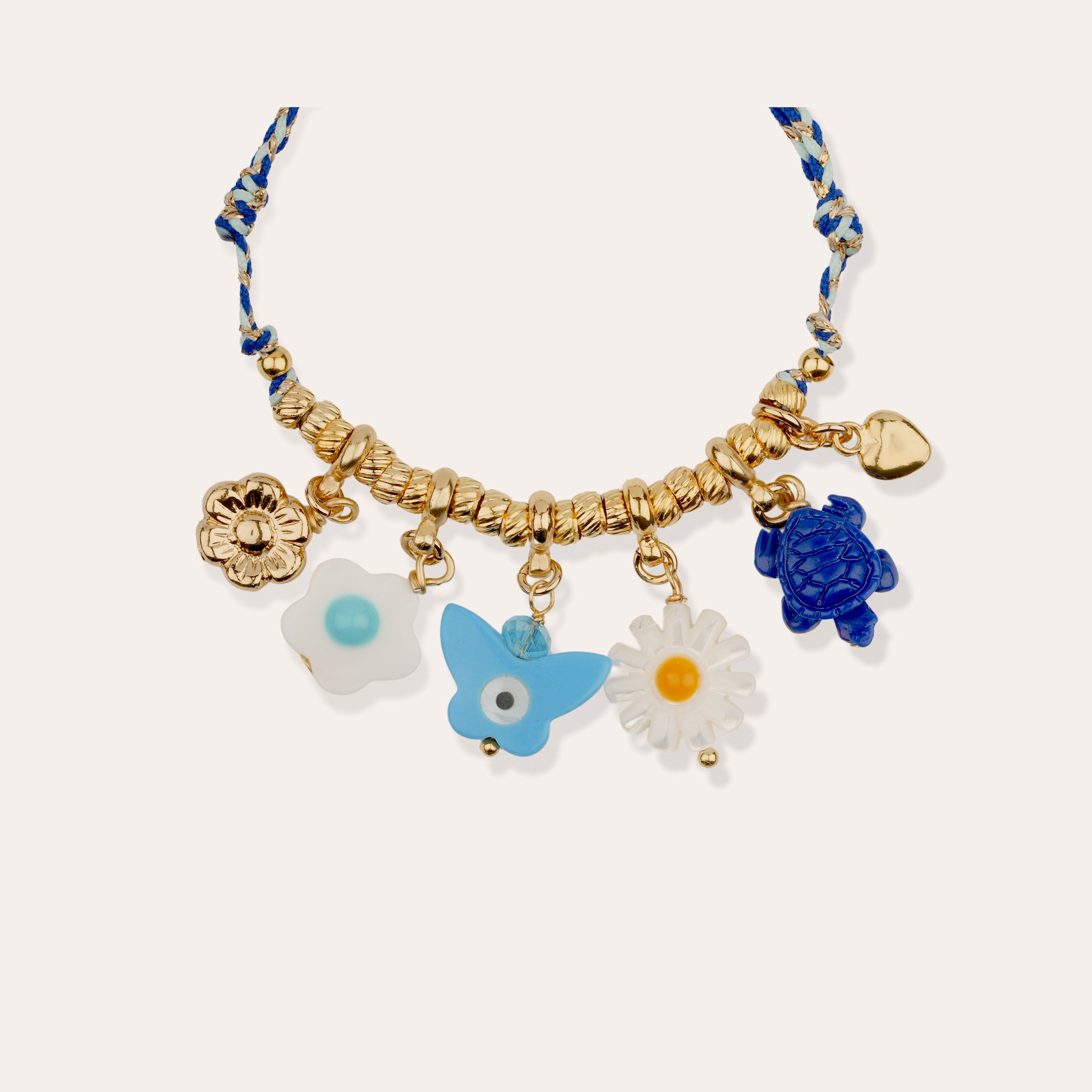 gas-bijoux-bellagio-bracelet-enfant-ras-de-cou-tress-dor-charms image 2