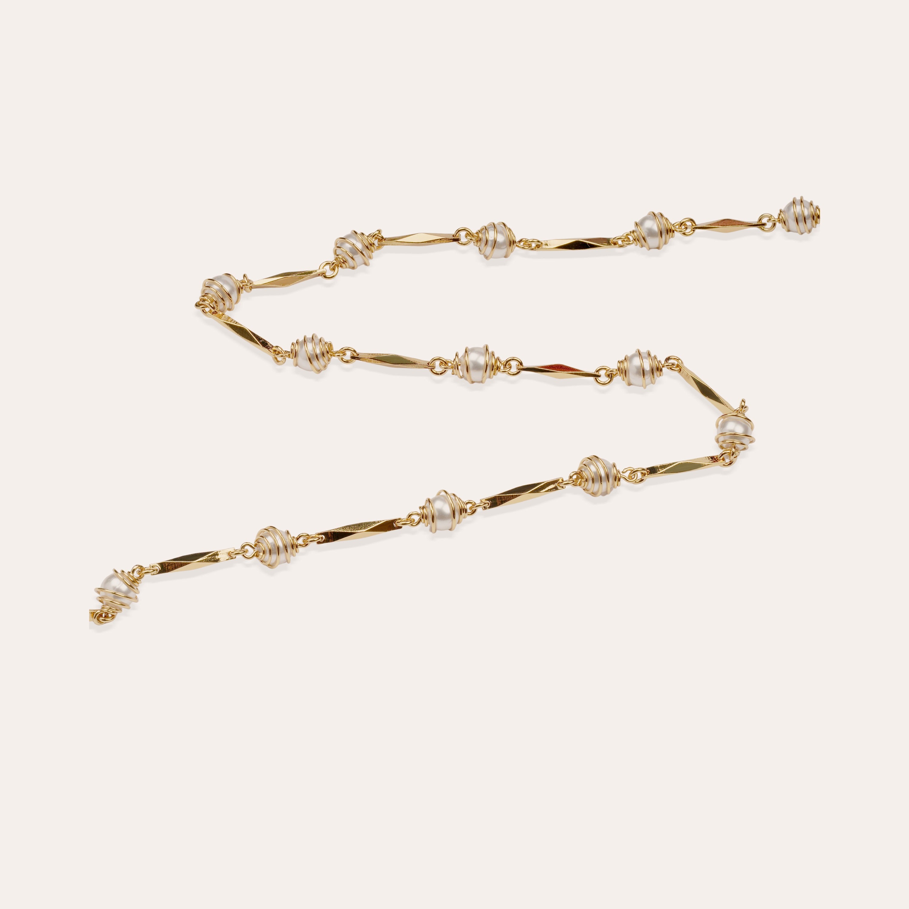 gas-bijoux-sautoir-perla-gipsea-grand-mod-le-nacre-blanche-cha-ne-dor-e-l-or-fin image 3