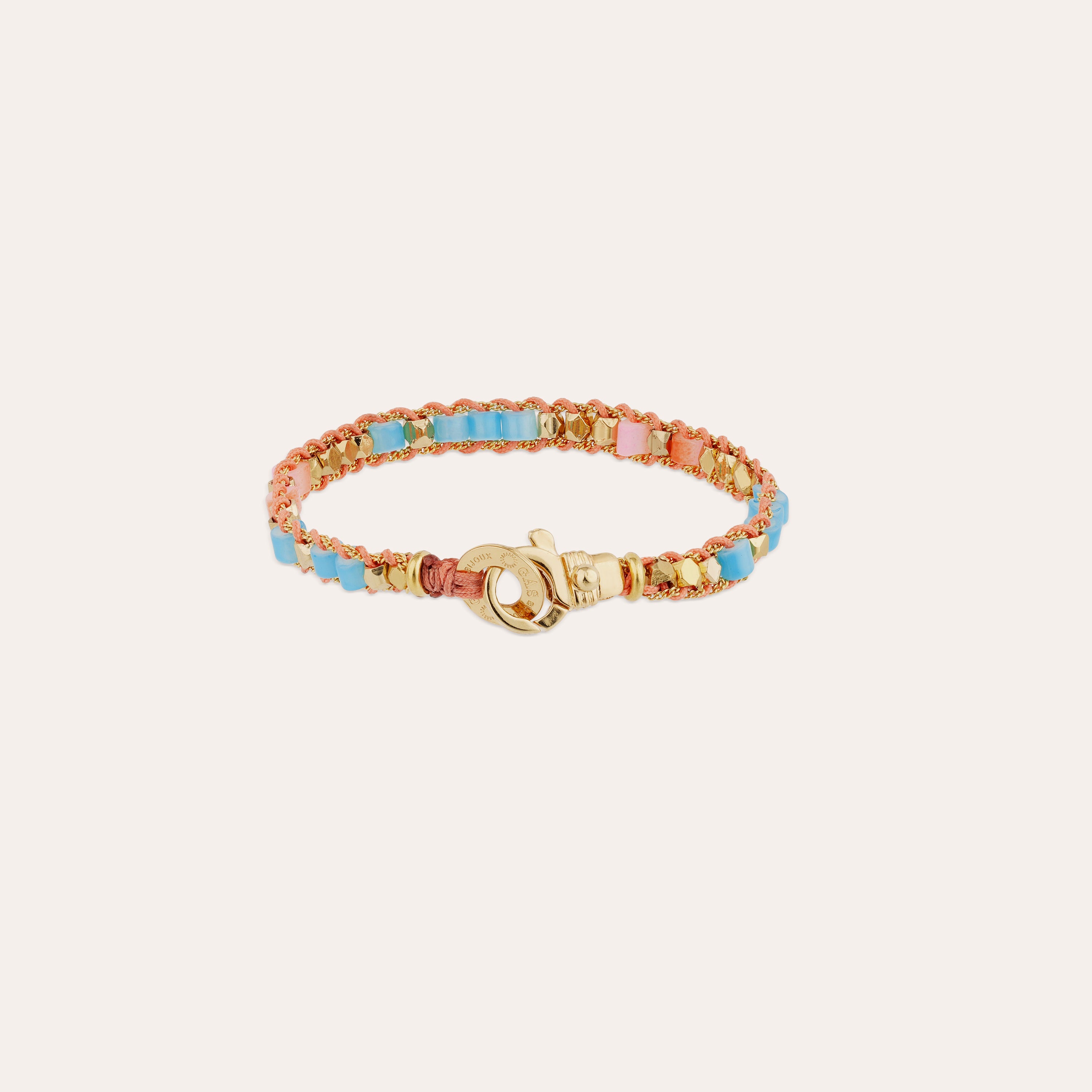 gas-bijoux-bracelet-ever-mini-fils-tiss-s-color-s-dor-perles-verre image 1