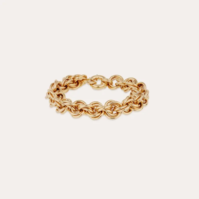 gas-bijoux-bracelet-maille-rond-entrecrois-grand-mod-le-dor-l-or-fin image 1