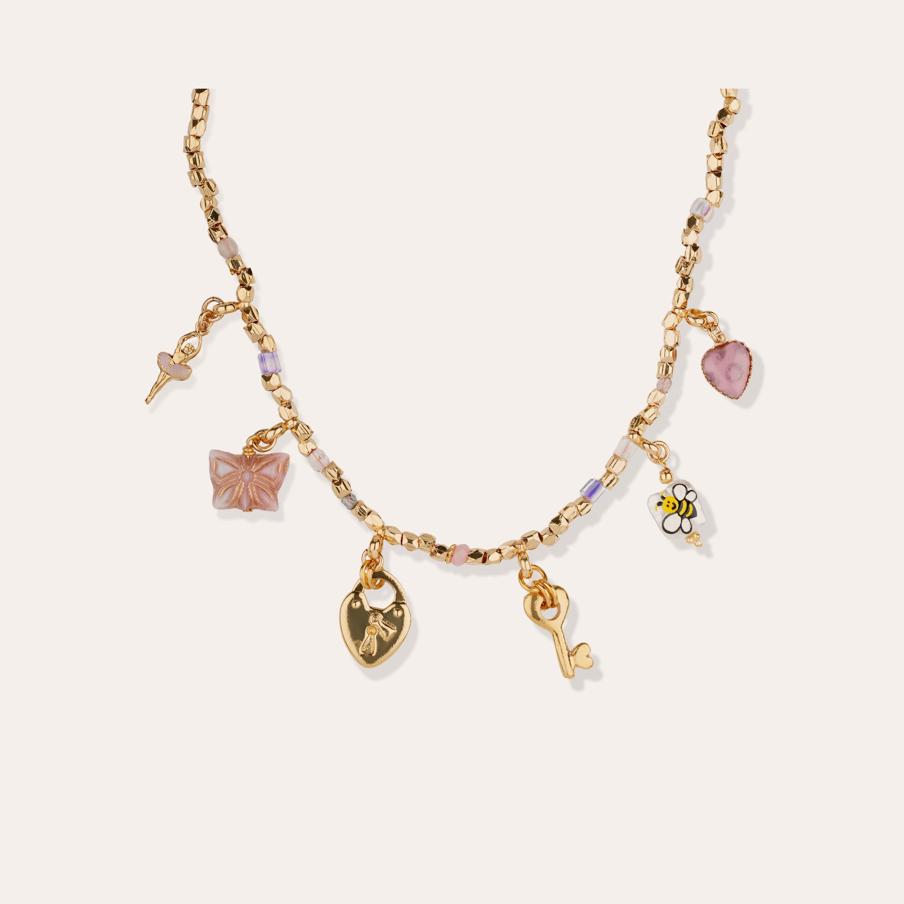 gas-bijoux-collier-alice-dor-l-or-fin-cha-ne-perl-e-charms image 1