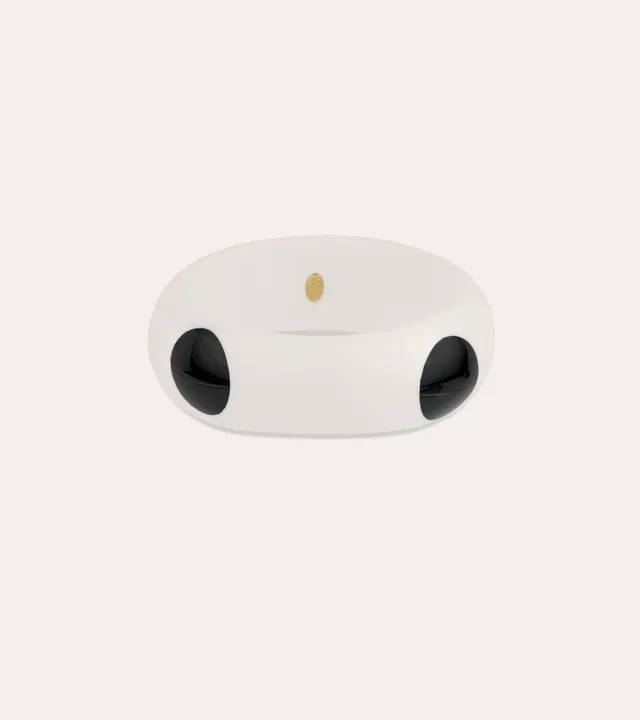 gas-bijoux-bracelet-cocci-jonc-ac-tate-blanc-noir-pois image 1