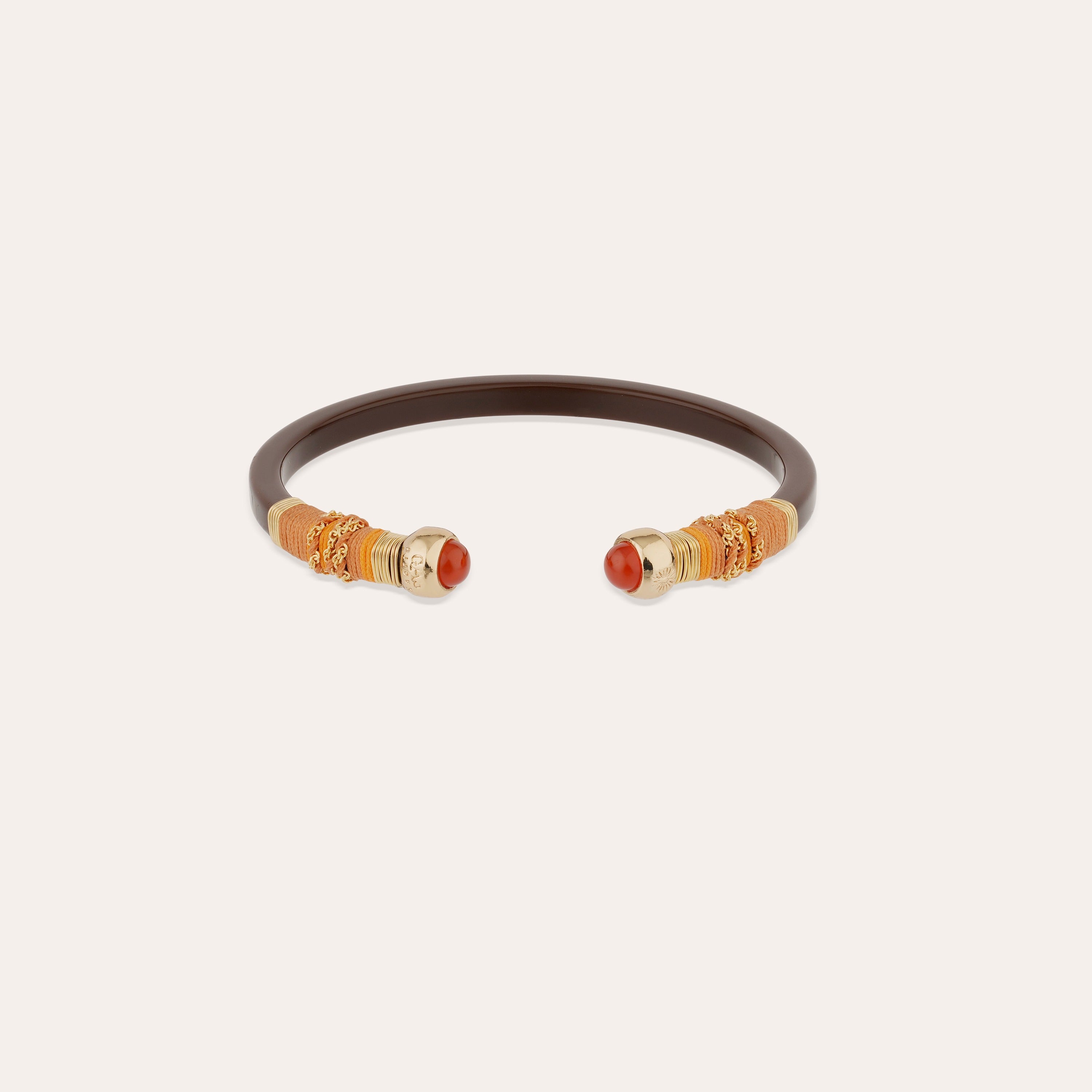 gas-bijoux-bracelet-sari-ac-tate-dor-marron-jonc-fin-gain-de-fils-dor-s-l-or-fin image 1